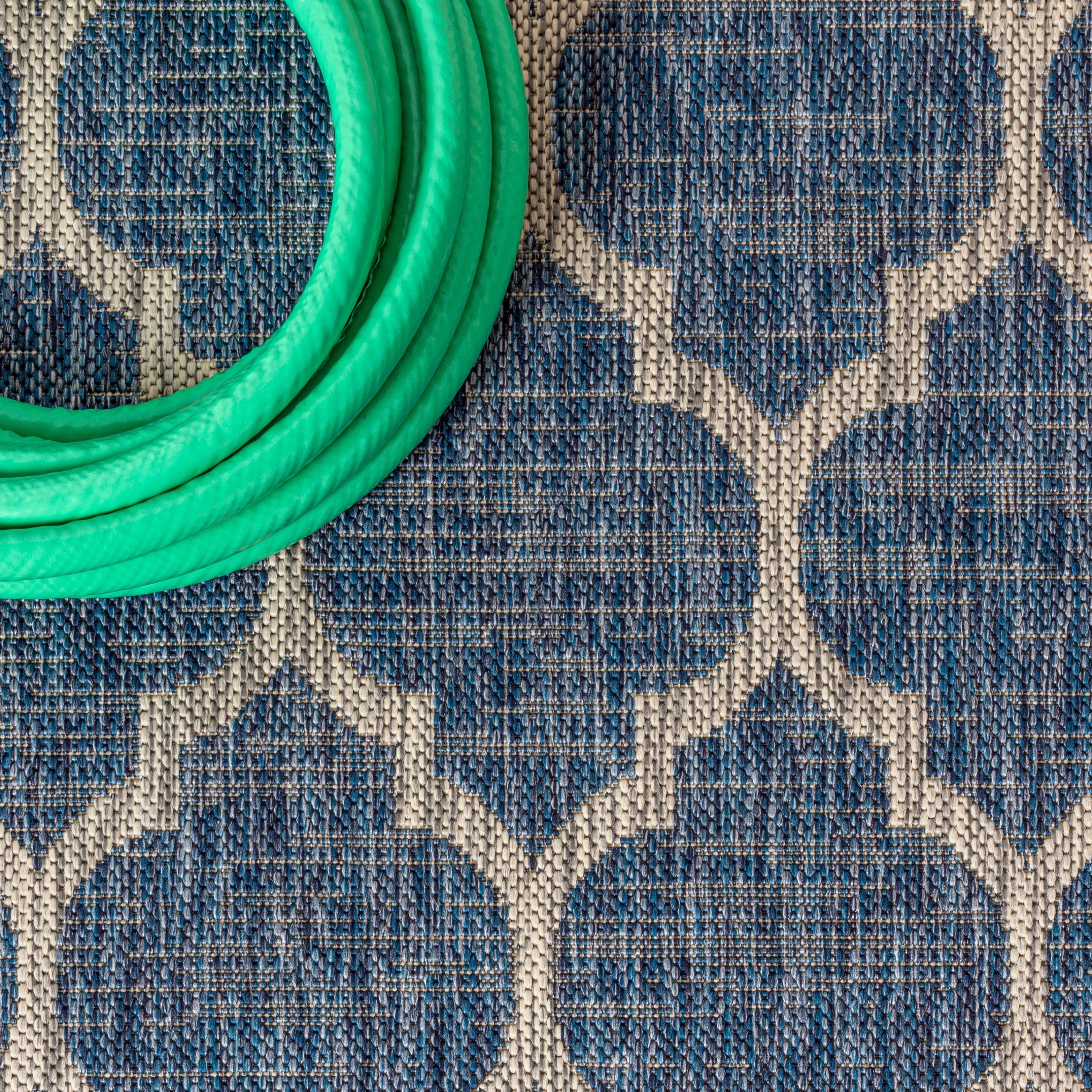 Tapis d'intérieur/extérieur texturé JONATHAN Y Zinnia