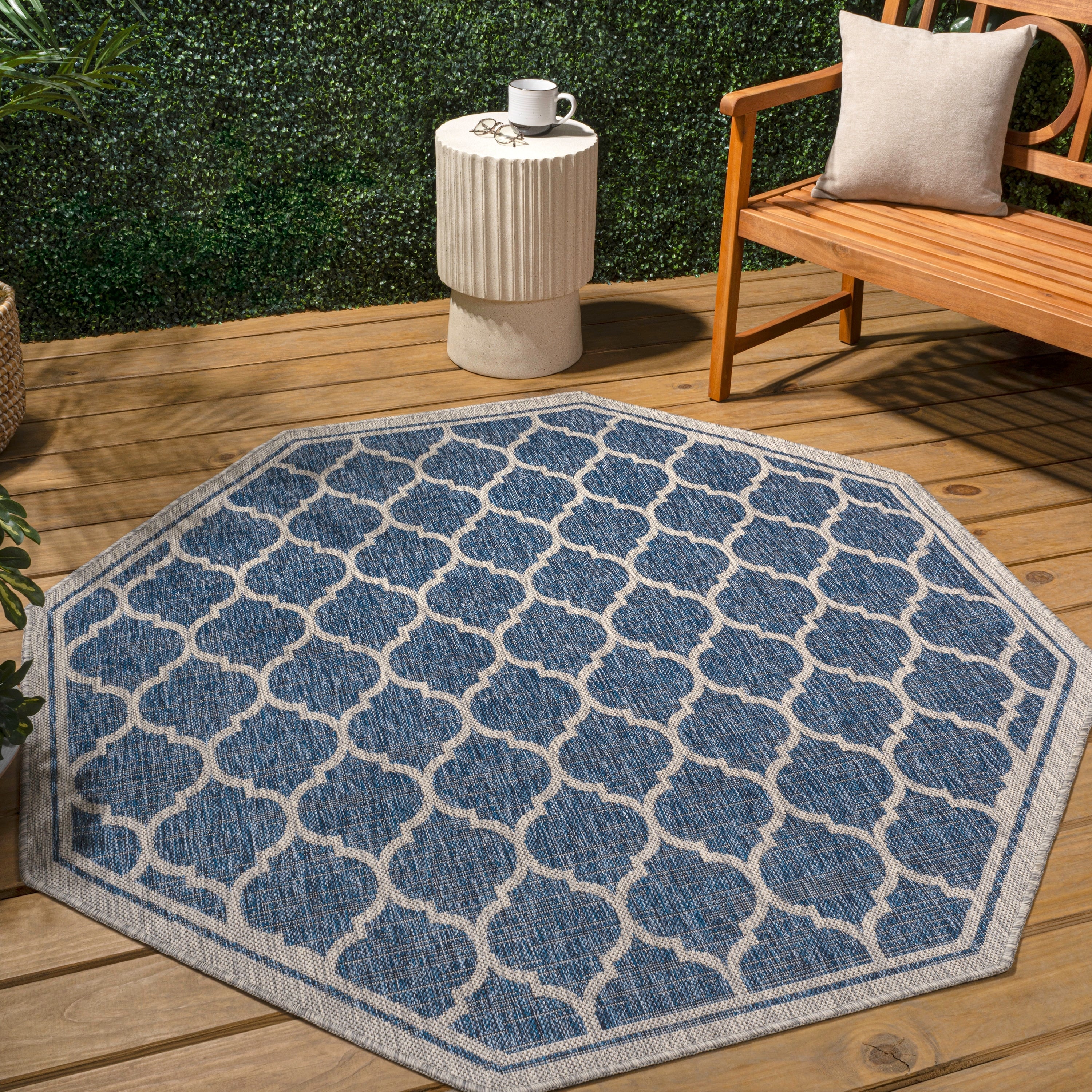 Tapis d'intérieur/extérieur texturé JONATHAN Y Zinnia