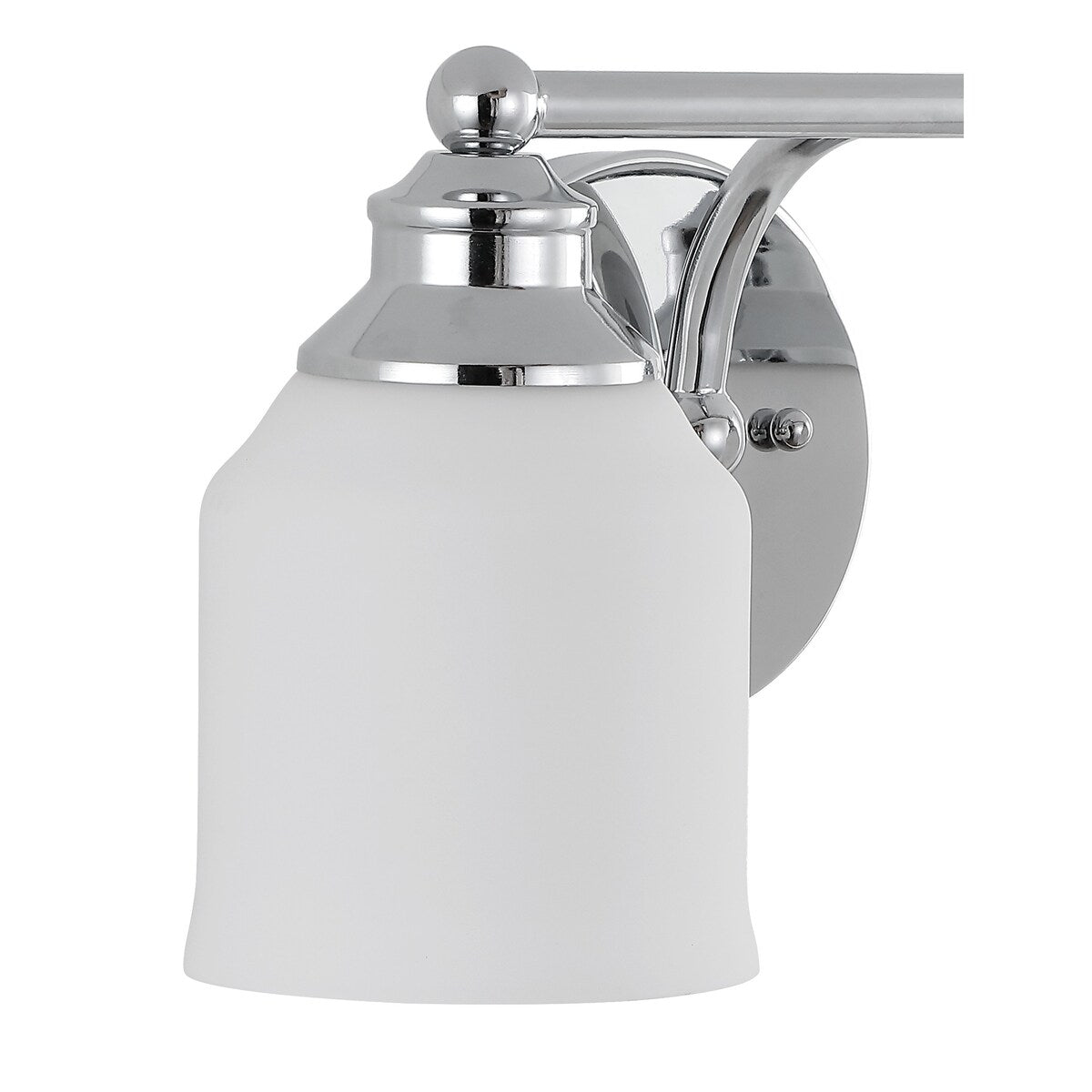 Applique murale à LED Jayne en fer et verre dépoli, style cottage de ferme, par JONATHAN Y