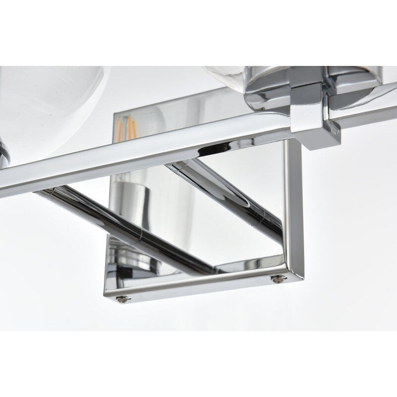 Applique de salle de bain Julian 1 lumière noire et transparente