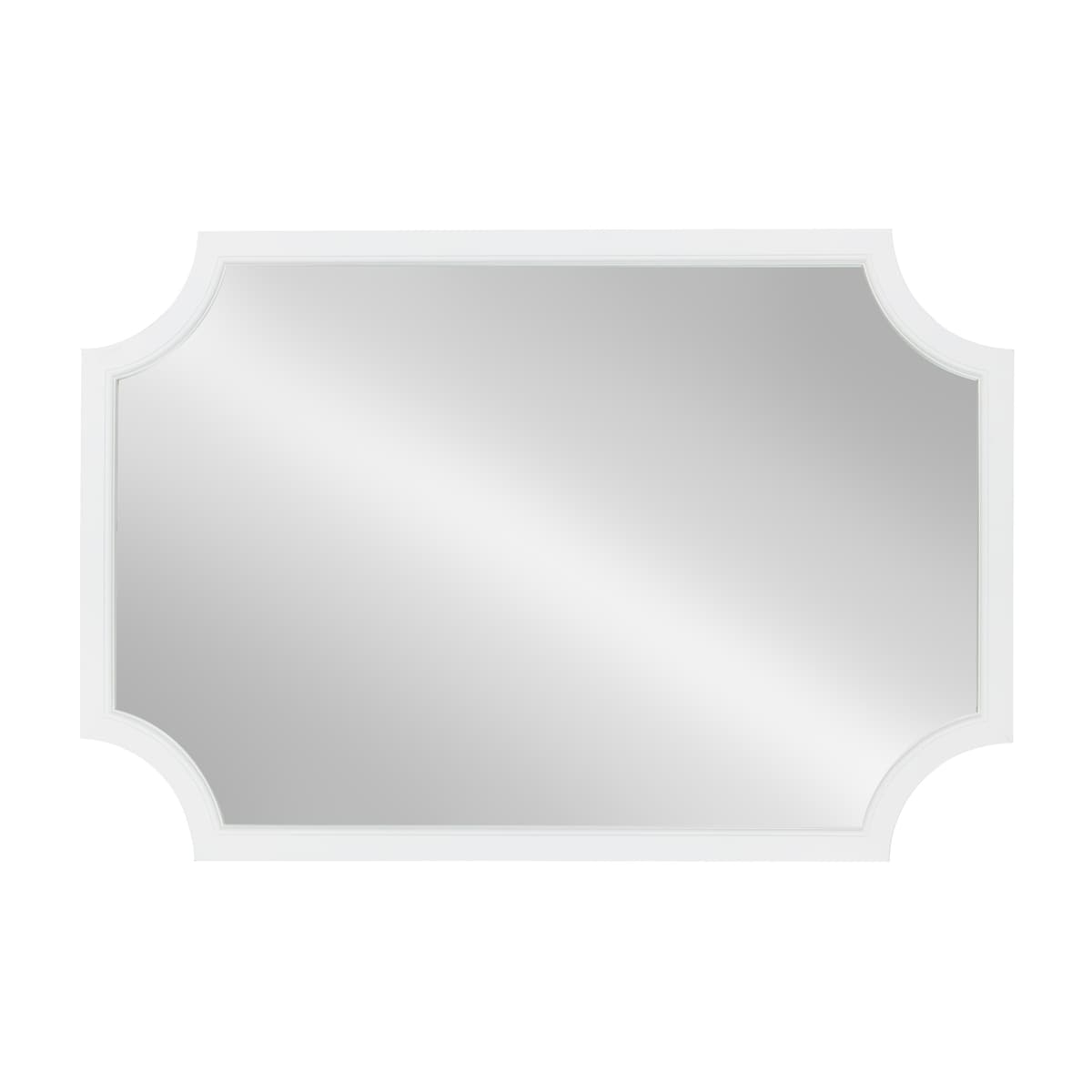 Miroir encadré en bois festonné Kate et Laurel Hogan