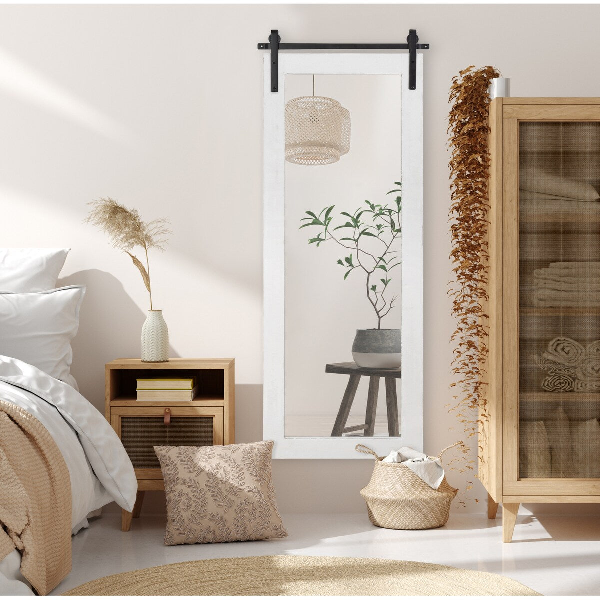 Miroir mural rectangulaire rustique Kate et Laurel Cates