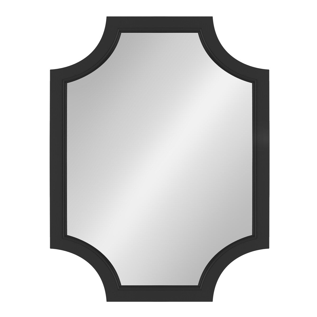 Miroir encadré en bois festonné Kate et Laurel Hogan