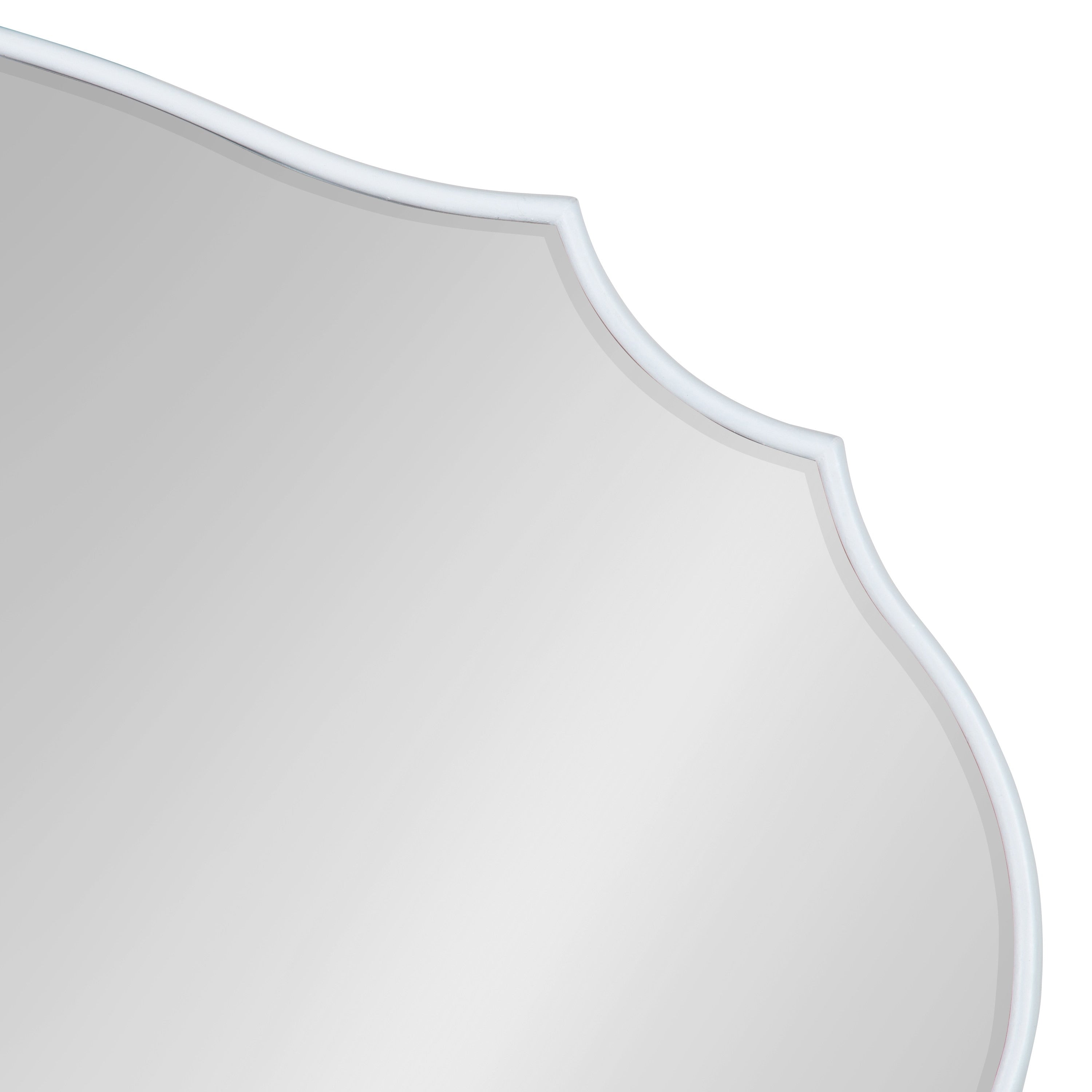 Miroir mural ovale festonné Kate et Laurel Leanna