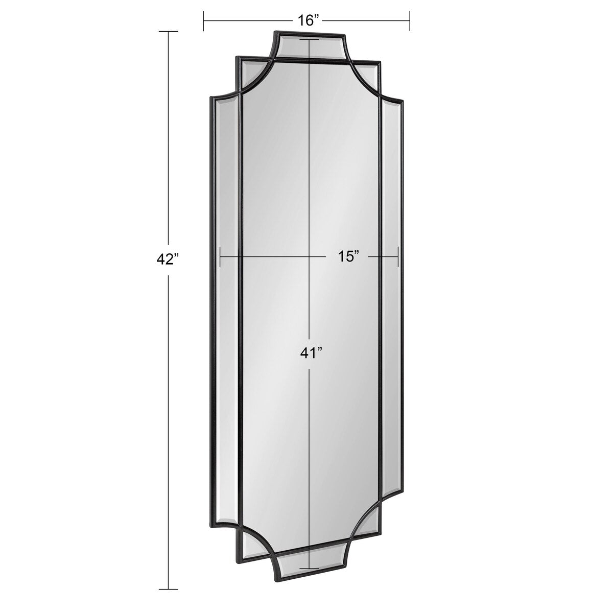 Miroir mural décoratif traditionnel encadré Kate et Laurel Minuette