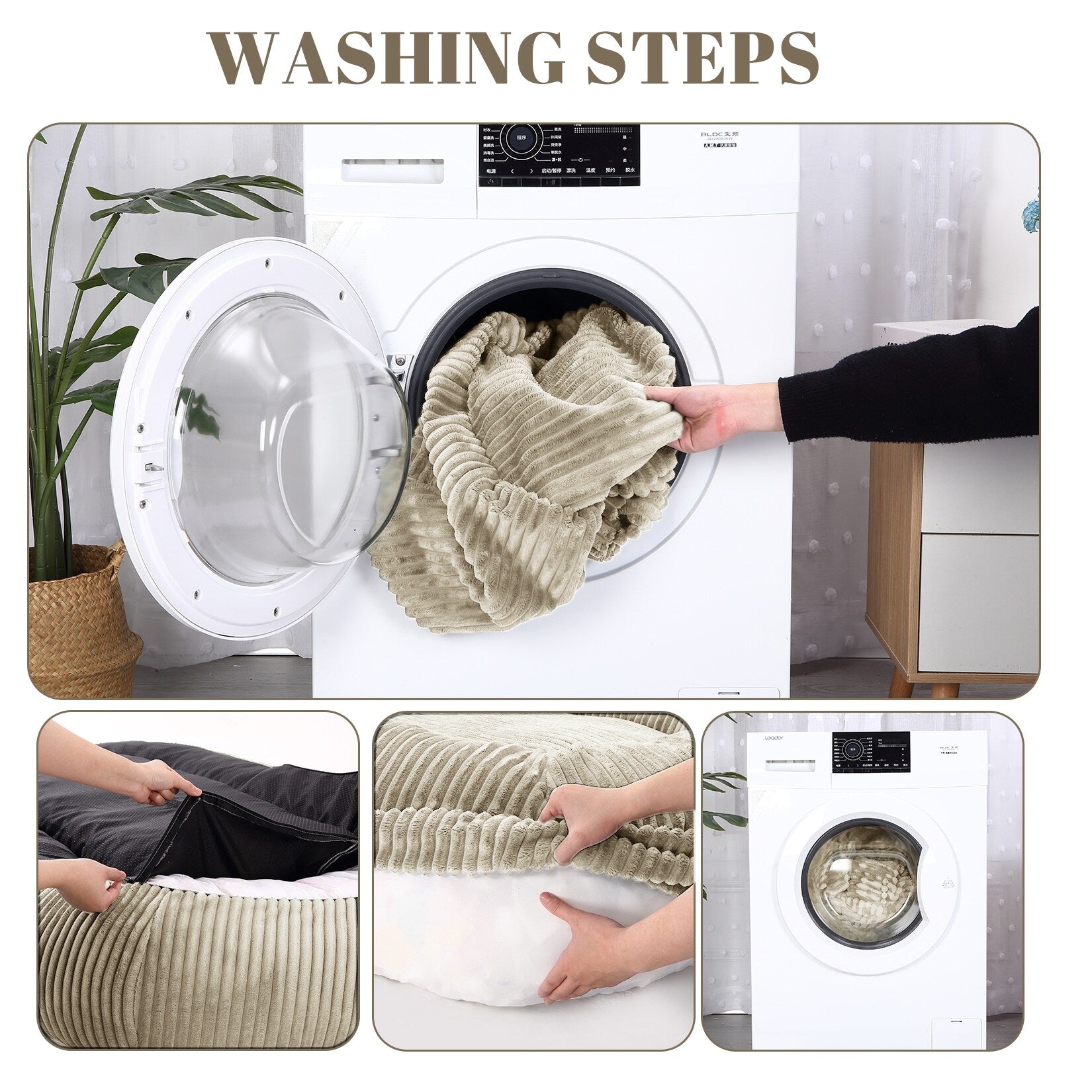 Lit géant pour chien (71 x 48 x 14 cm) - Grand lit pour chien (adultes) - Lavable