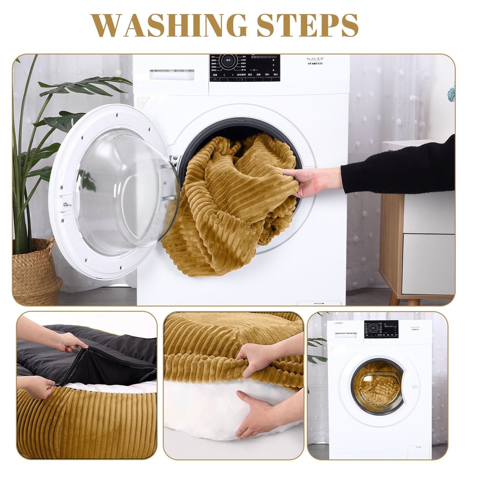 Lit géant pour chien (71 x 48 x 14 cm) - Grand lit pour chien (adultes) - Lavable