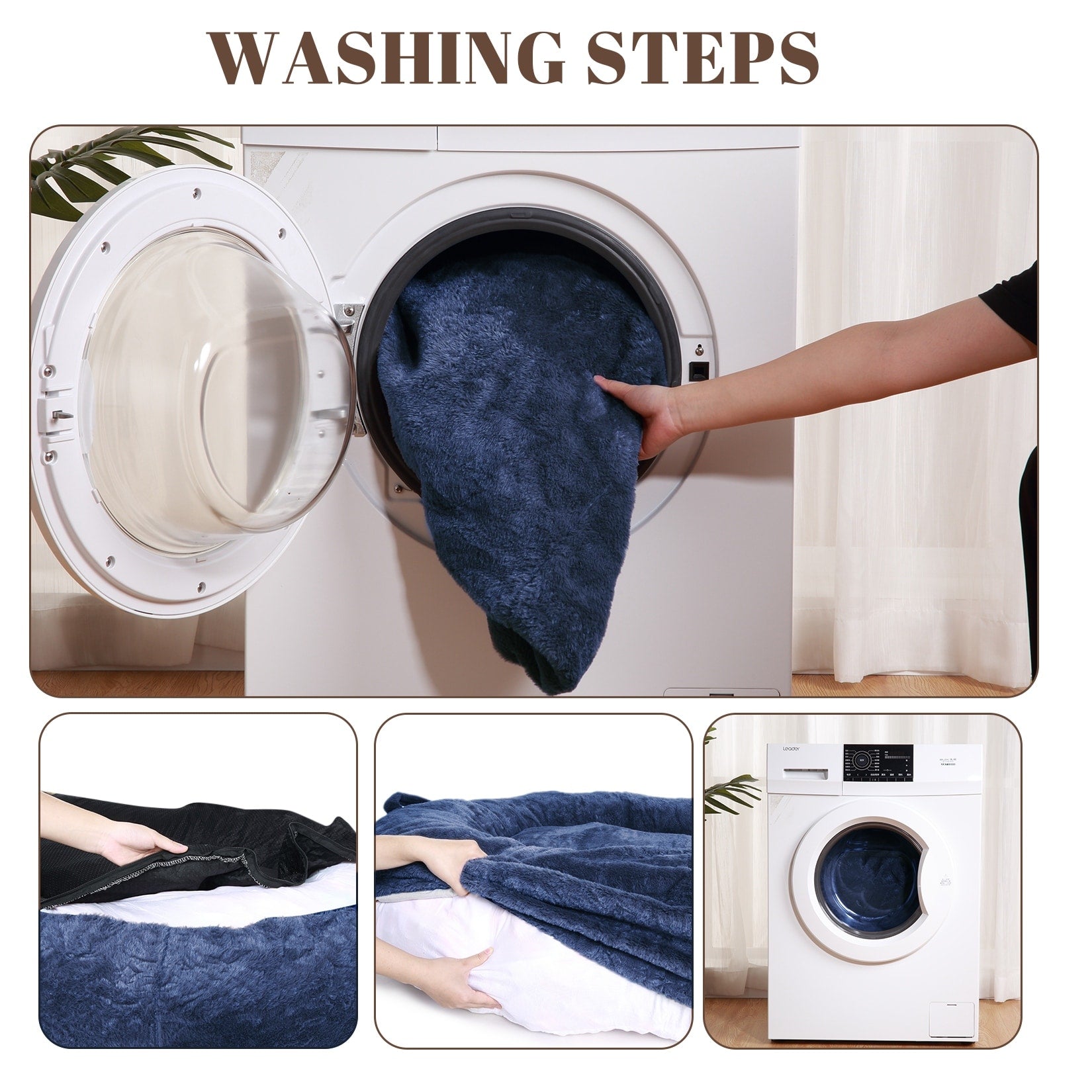 Lit géant pour chien (71 x 48 x 14 cm) - Grand lit pour chien (adultes) - Lavable