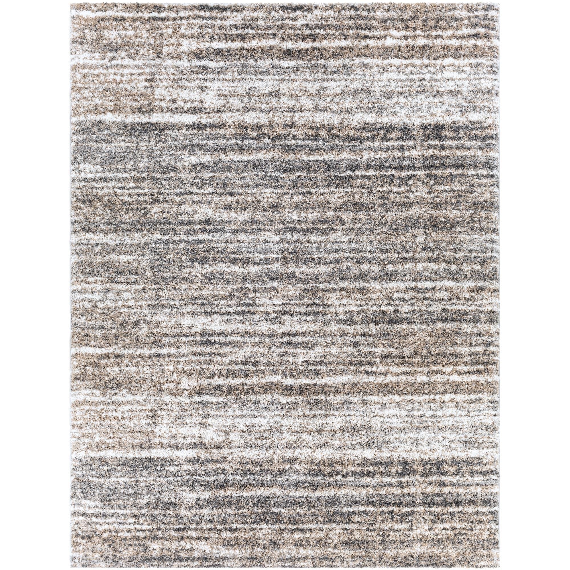 Tapis abstrait minimaliste Livabliss Aliyah Shag