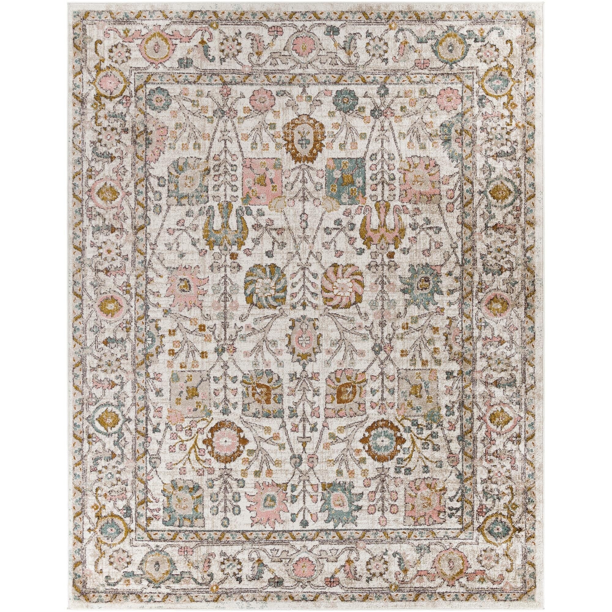 Tapis traditionnel floral et botanique Livabliss Ankara revisité