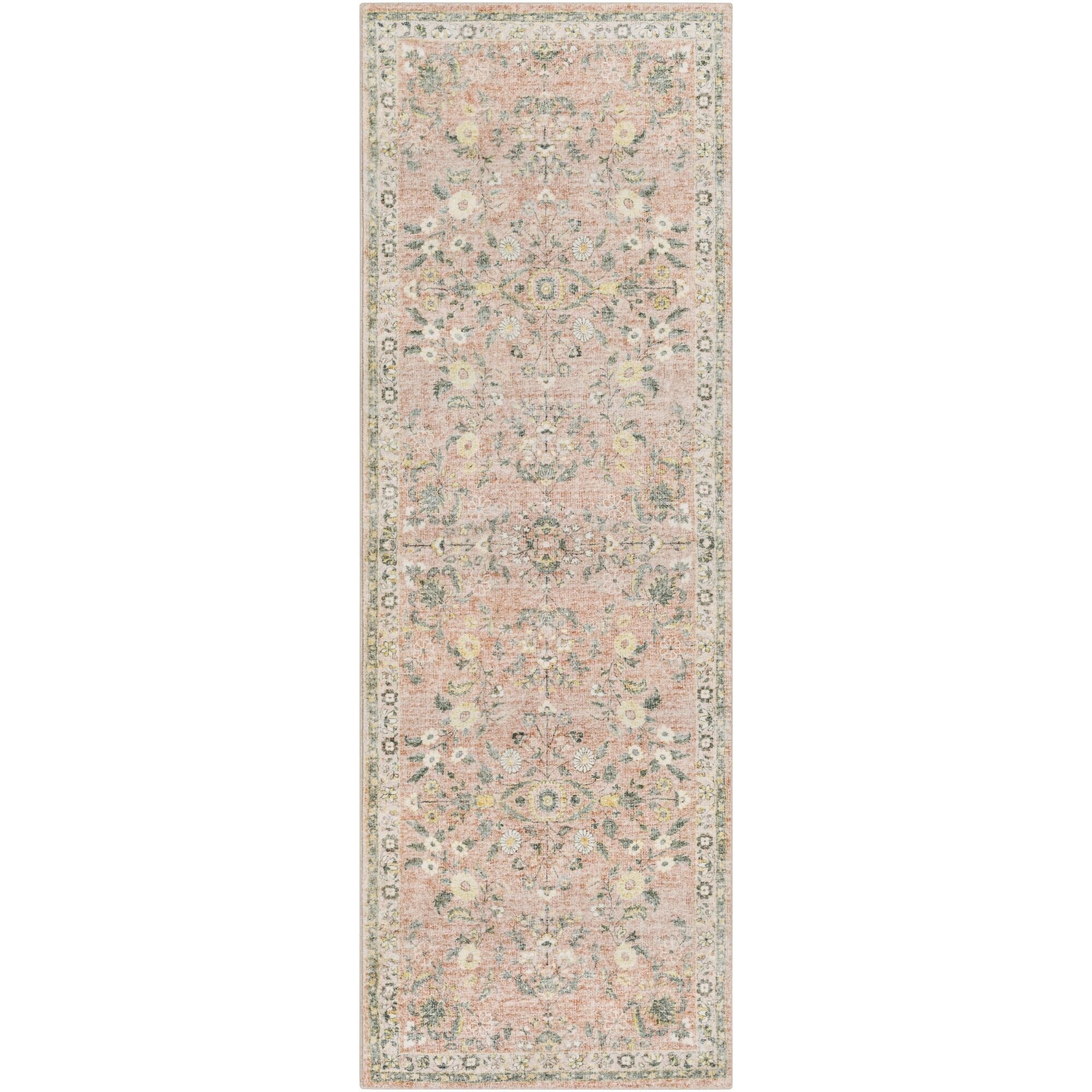Tapis traditionnel floral et botanique Livabliss Erin revisité