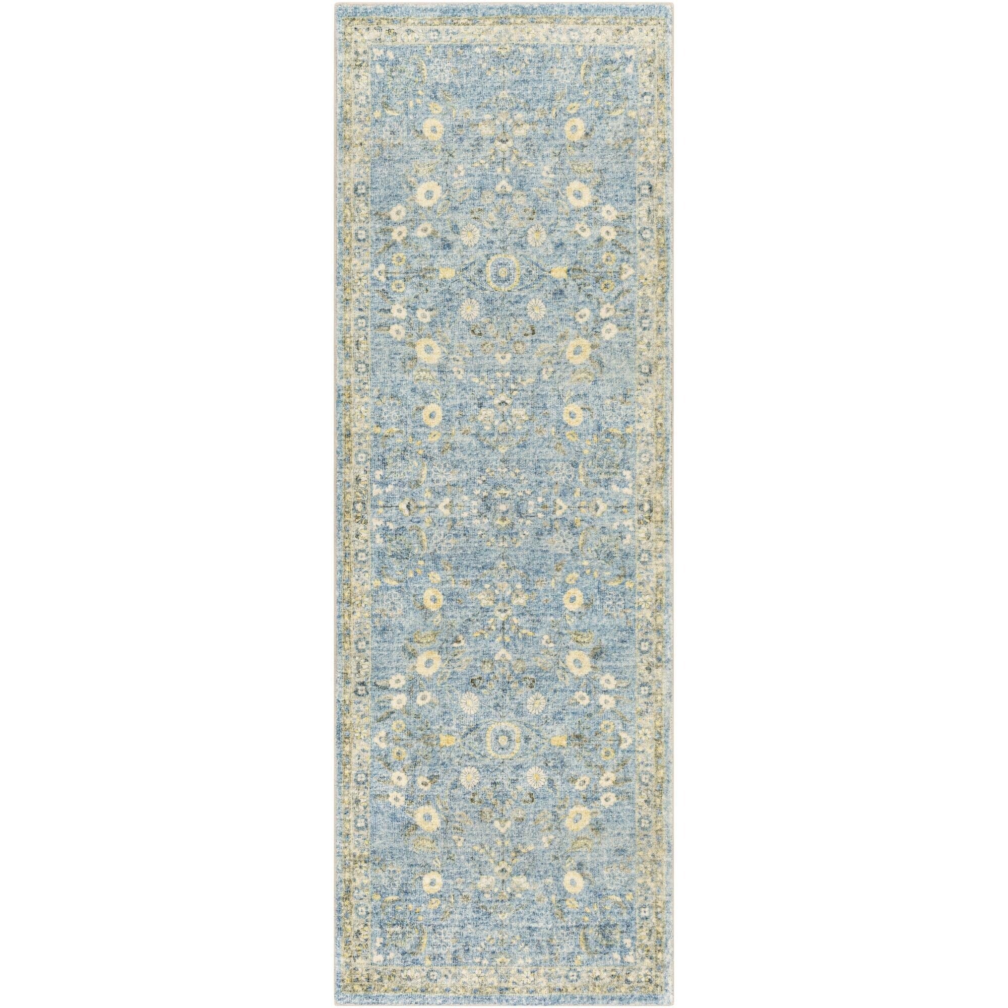 Tapis traditionnel floral et botanique Livabliss Erin revisité