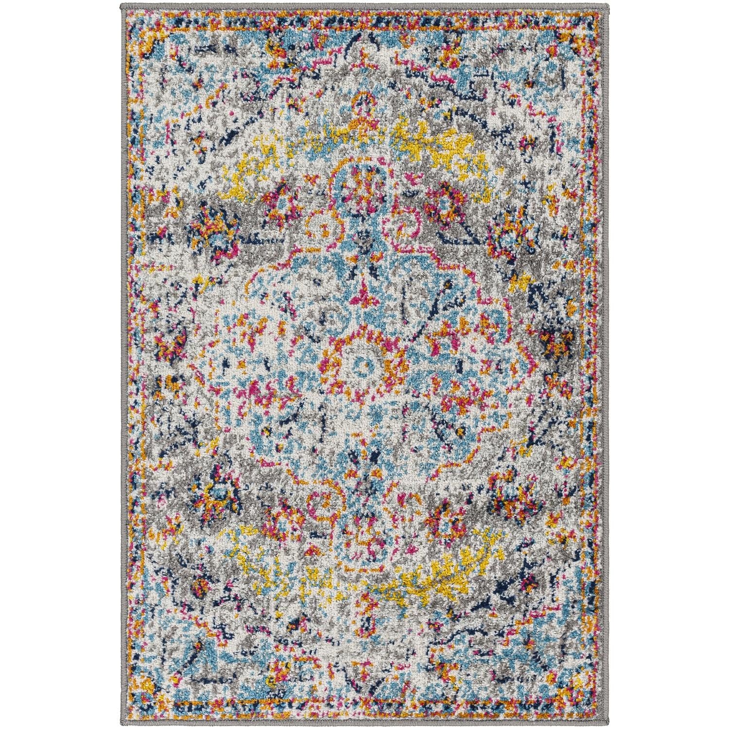 Tapis médaillon traditionnel Livabliss Harput revisité