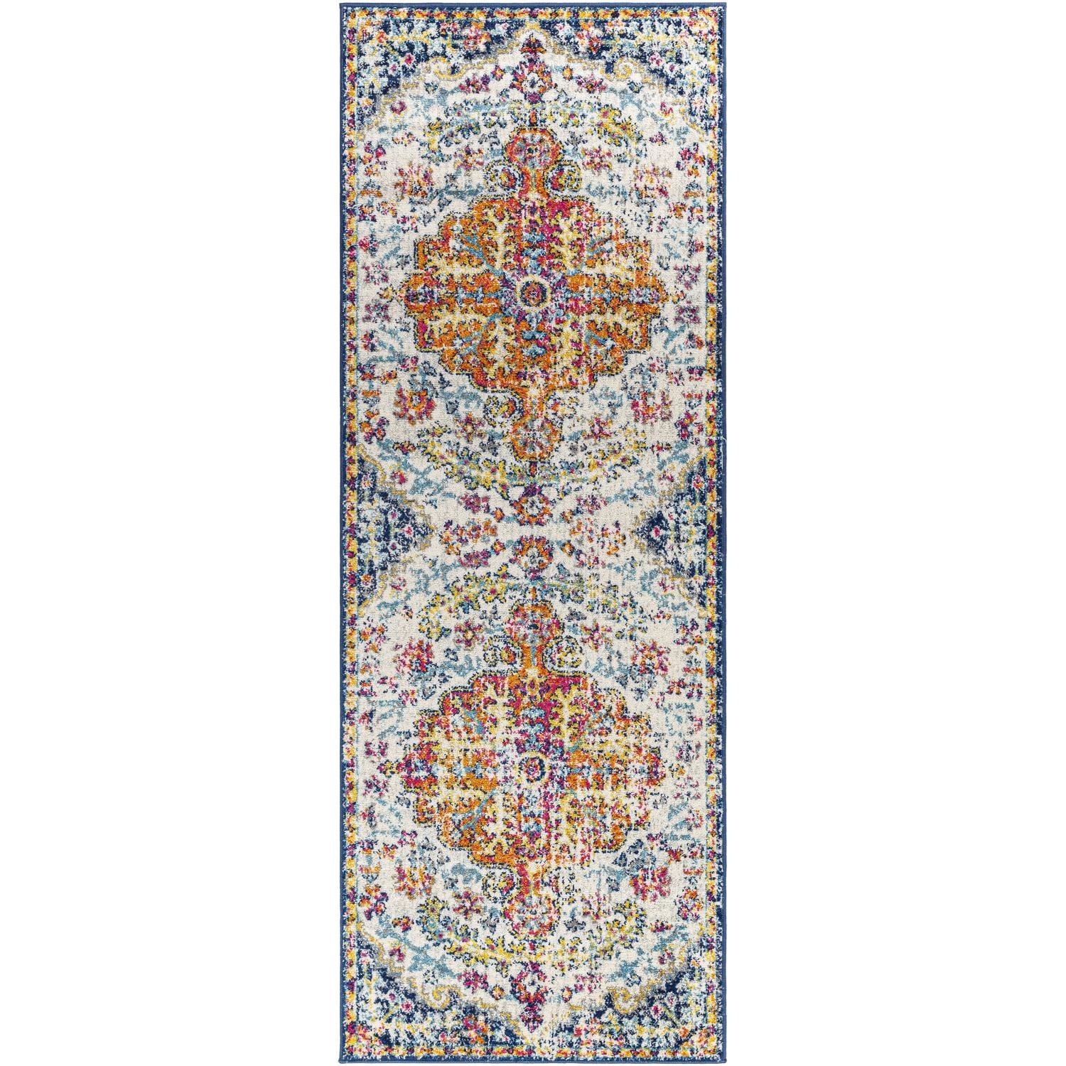 Tapis médaillon traditionnel Livabliss Harput revisité