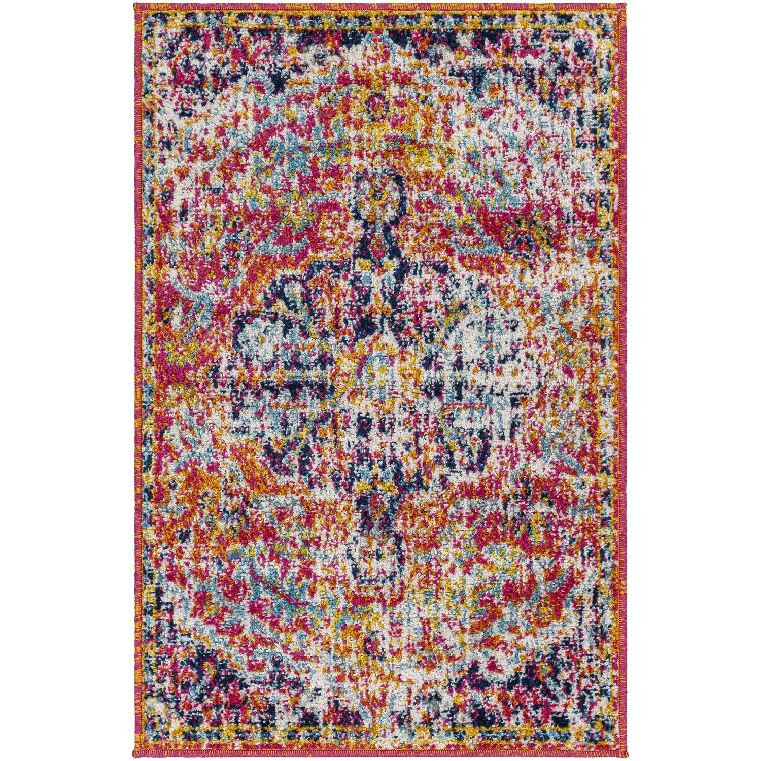 Tapis médaillon traditionnel Livabliss Harput revisité