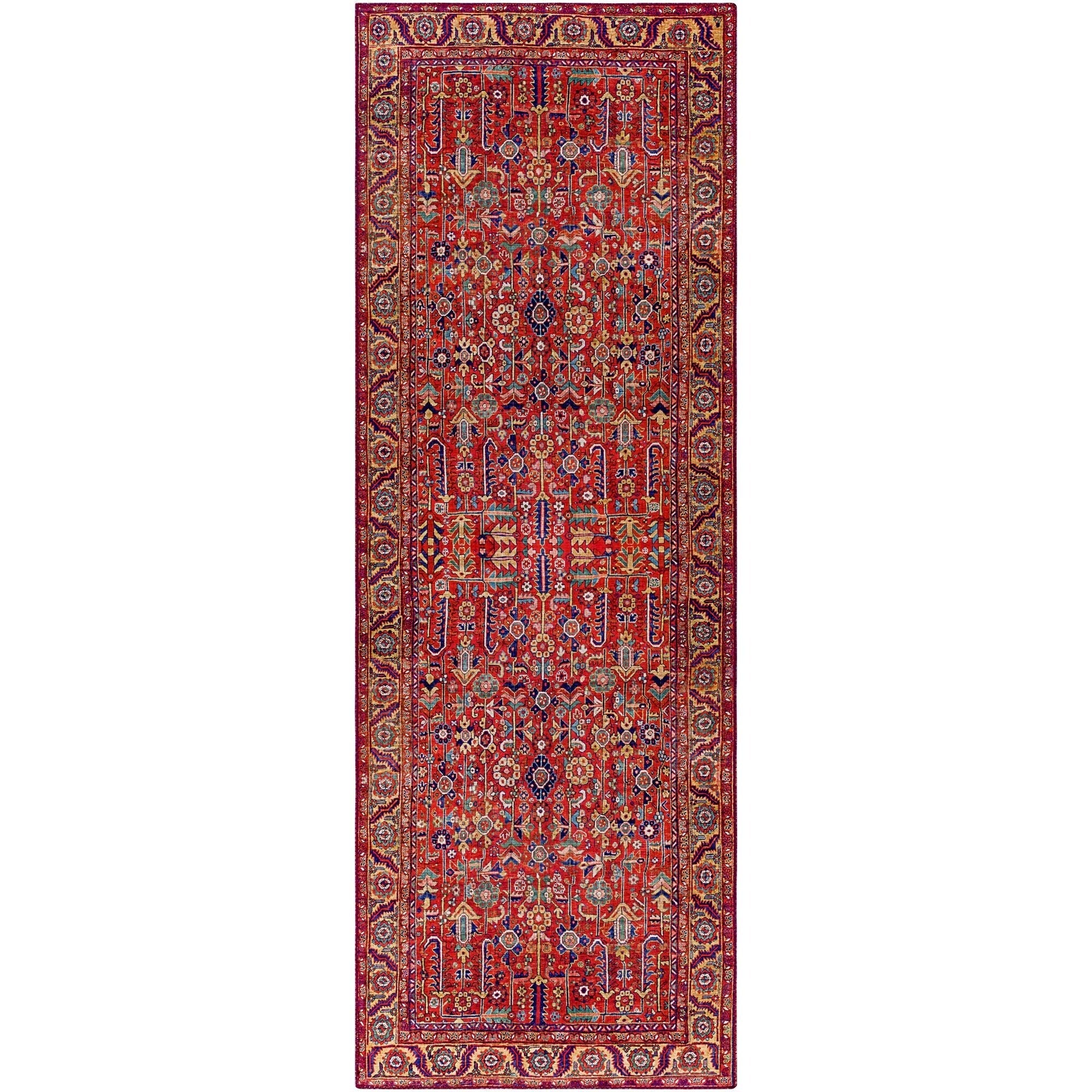 Tapis floral et botanique traditionnel revisité Livabliss Iris
