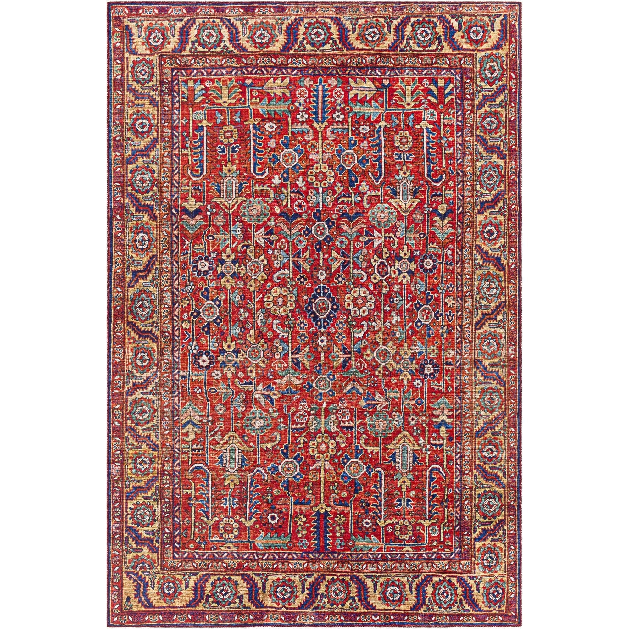Tapis floral et botanique traditionnel revisité Livabliss Iris