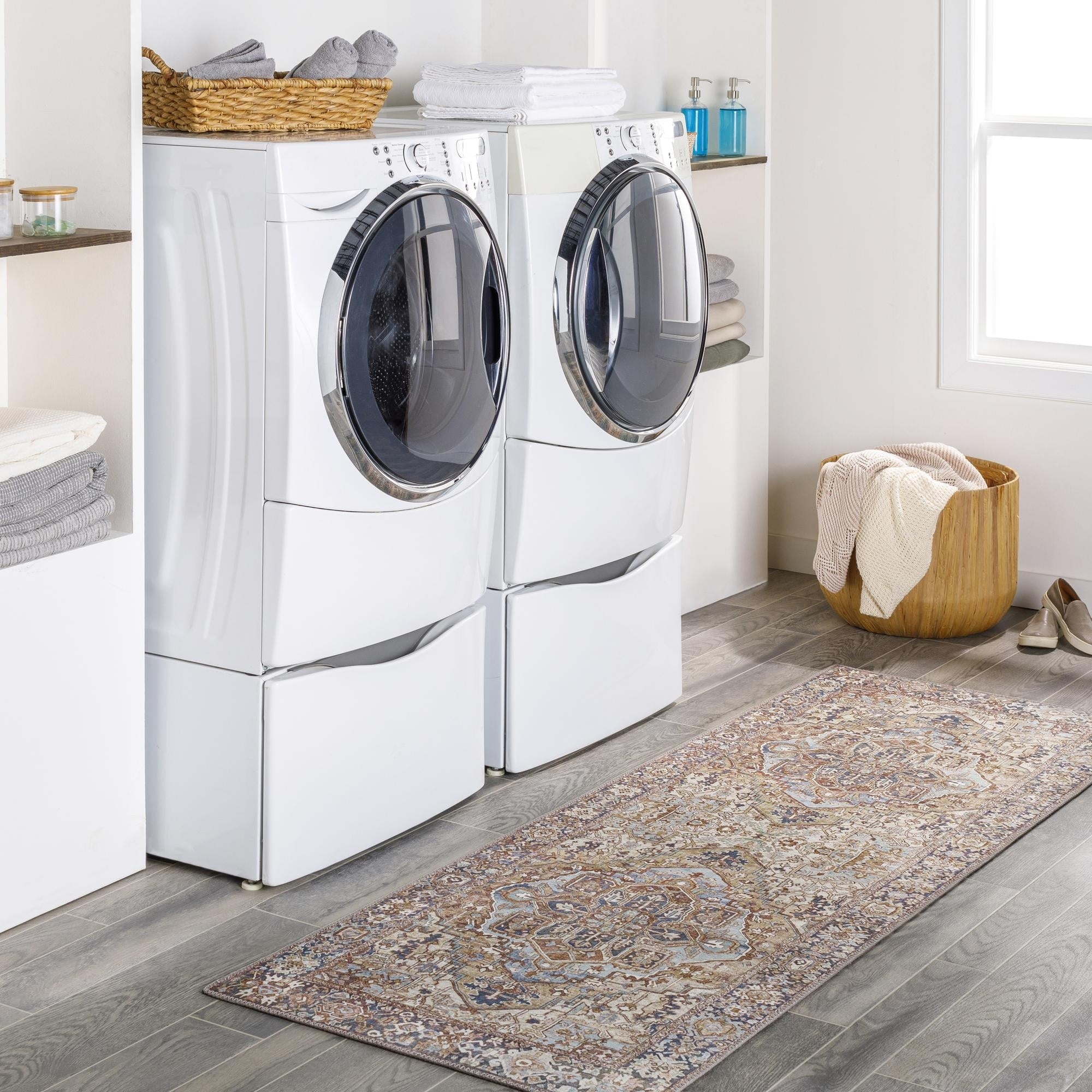 Tapis médaillon traditionnel Livabliss Iris revisité