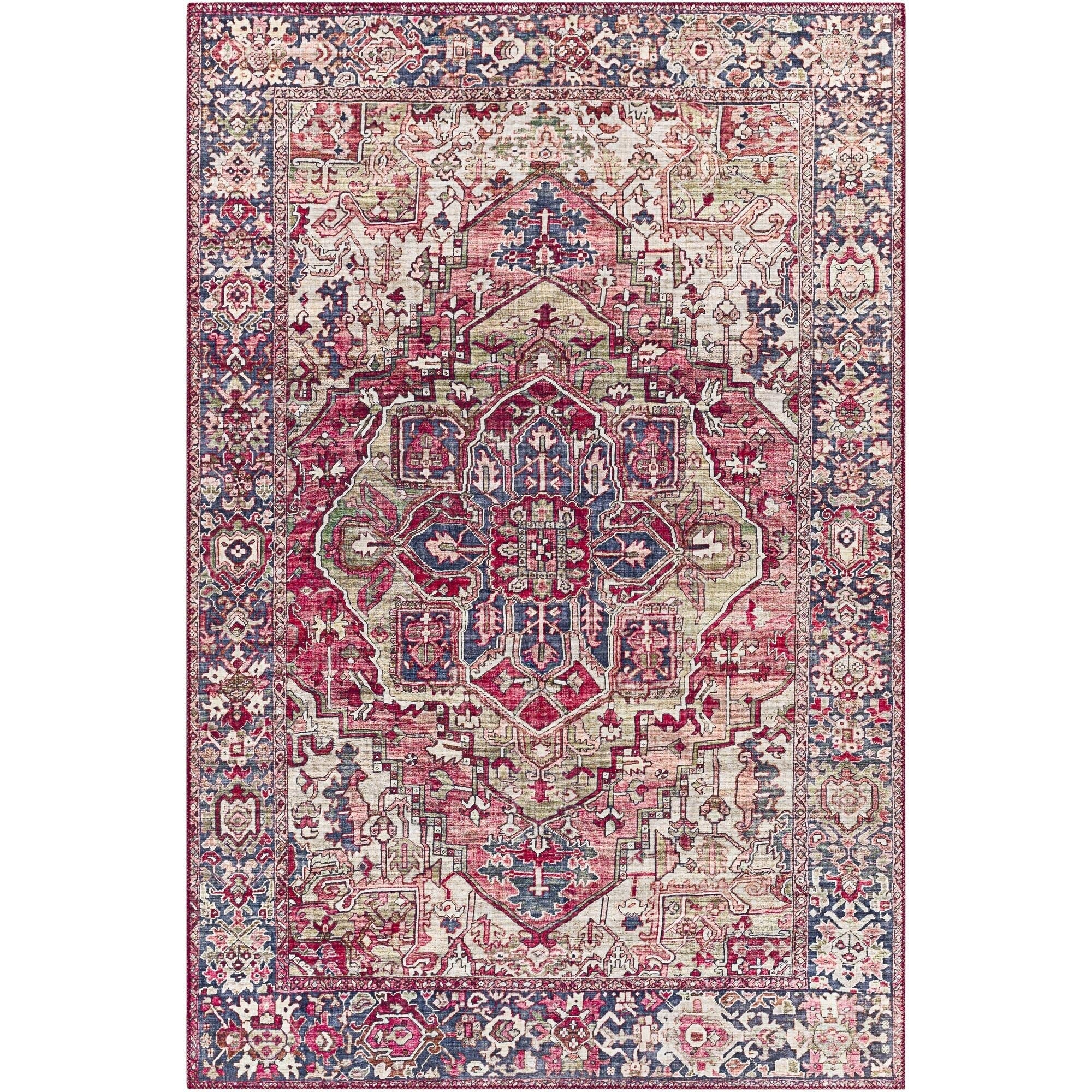 Tapis médaillon traditionnel Livabliss Iris revisité