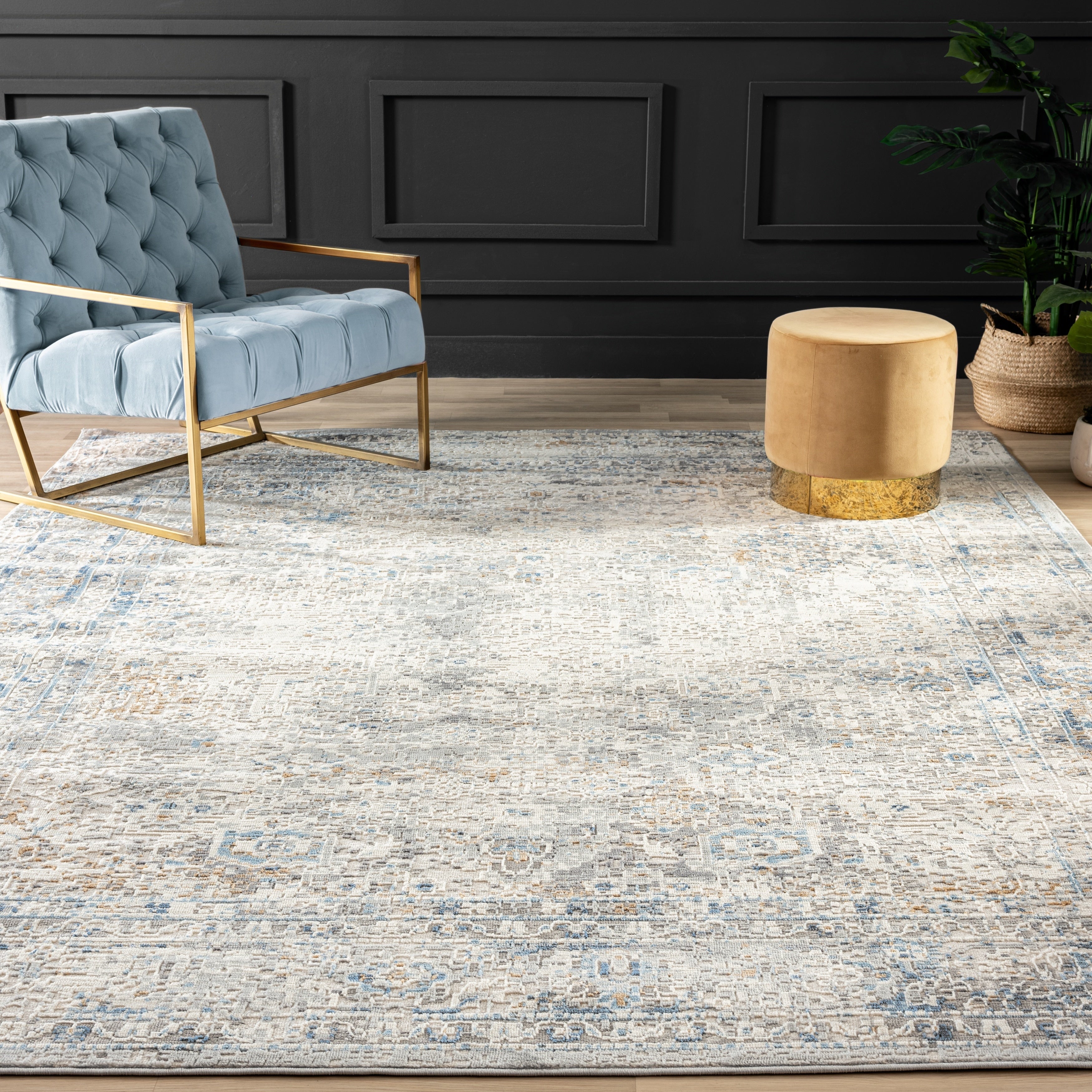 Tapis vintage transitionnel et contemporain Lumina