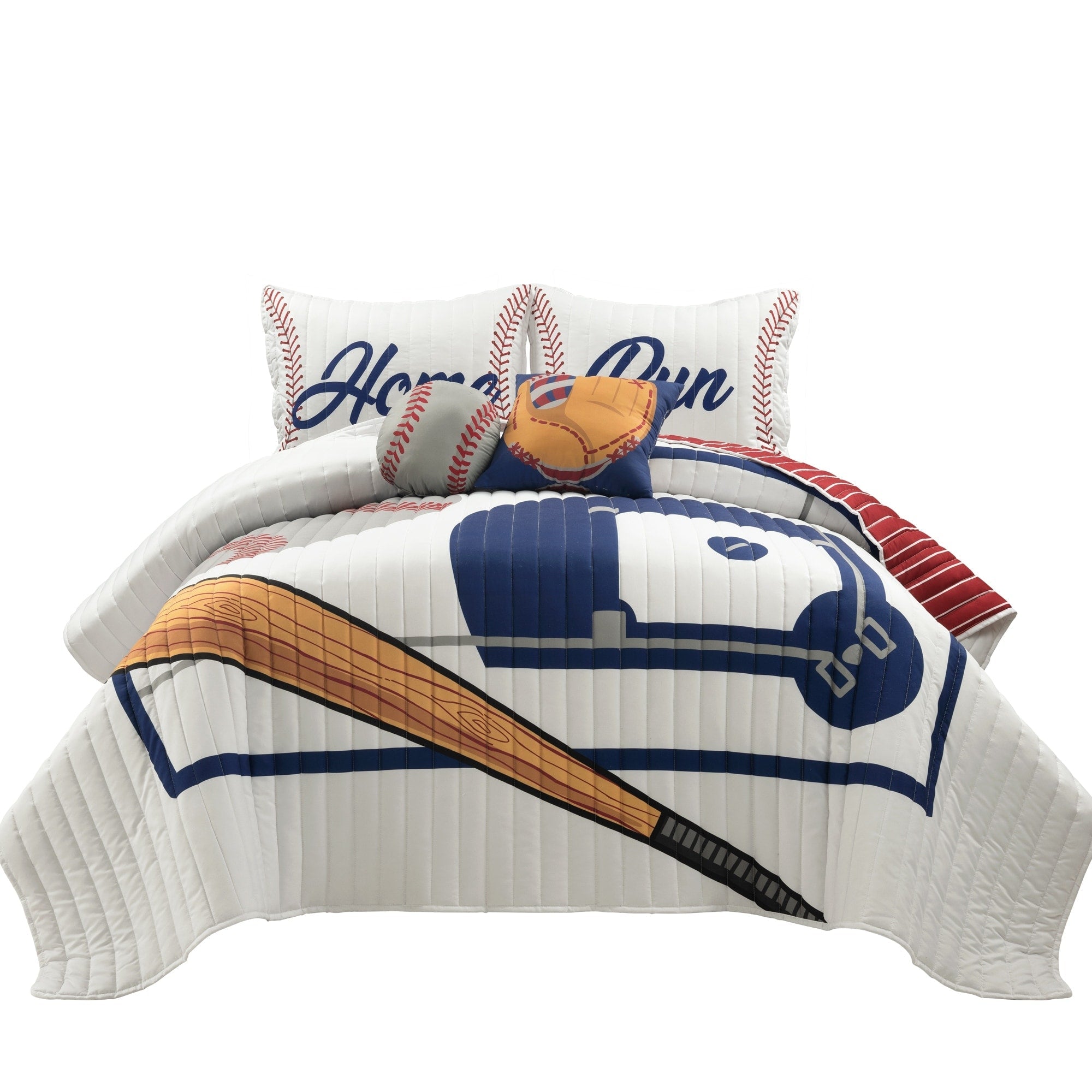 Couette surdimensionnée réversible pour enfants Lush Decor Baseball Game
