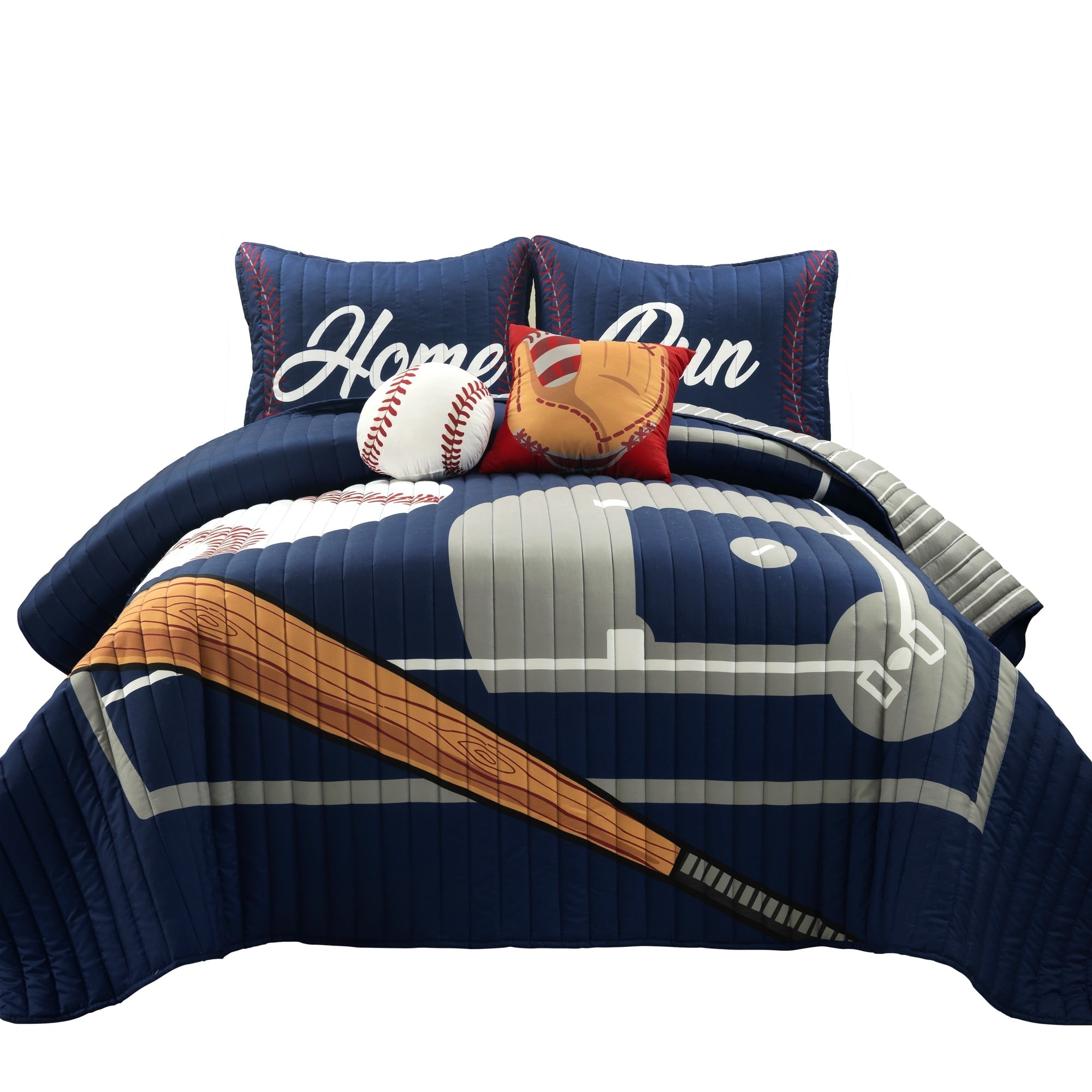 Couette surdimensionnée réversible pour enfants Lush Decor Baseball Game