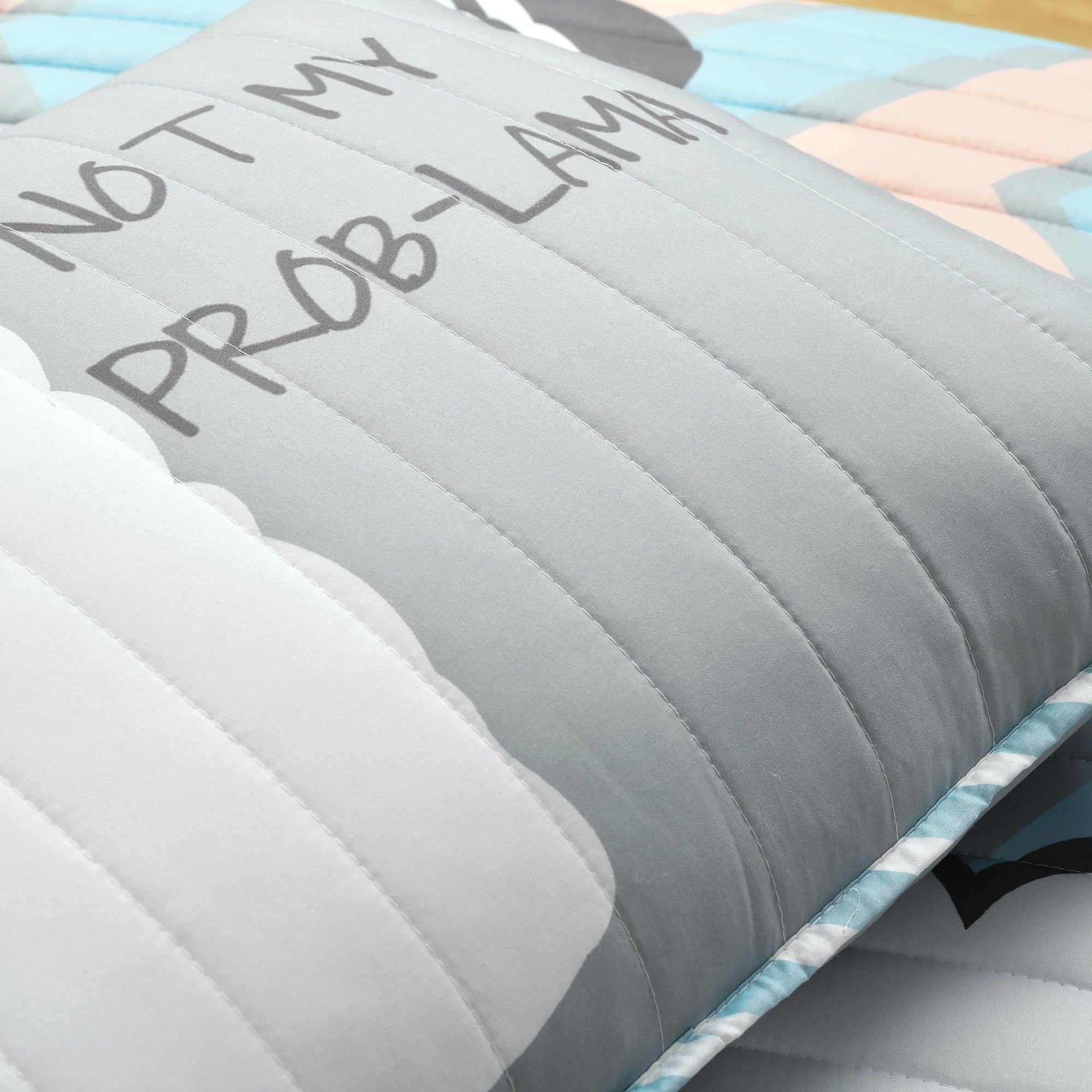 Ensemble de courtepointe réversible Cool as Llama de Lush Decor