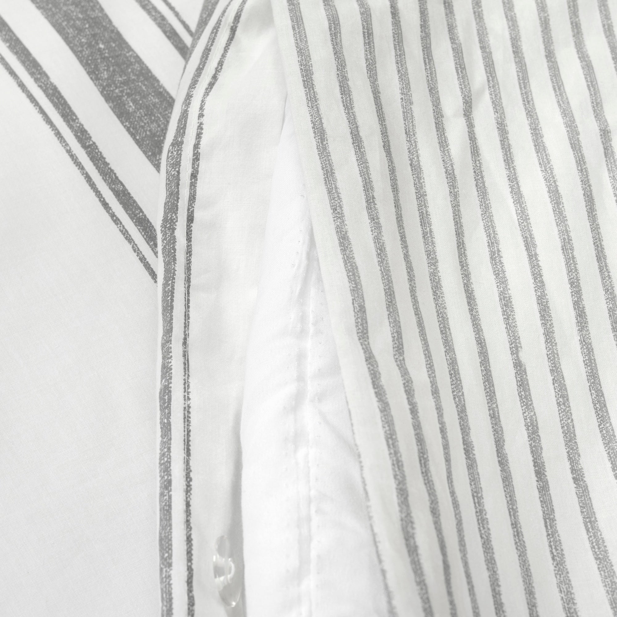 Ensemble housse de couette 3 pièces à rayures style ferme Lush Decor