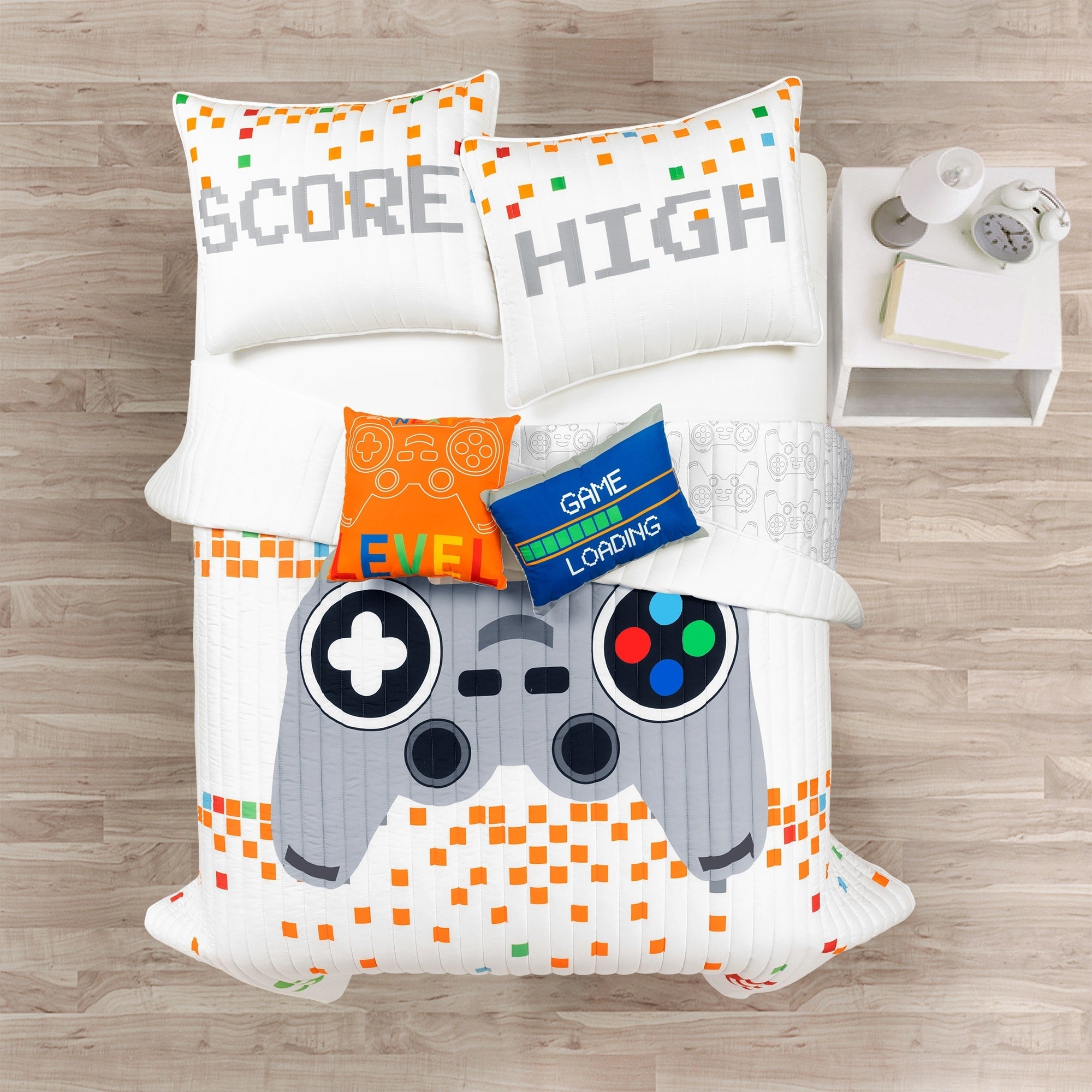 Ensemble de courtepointe 5 pièces pour enfants Lush Decor à thème jeux vidéo