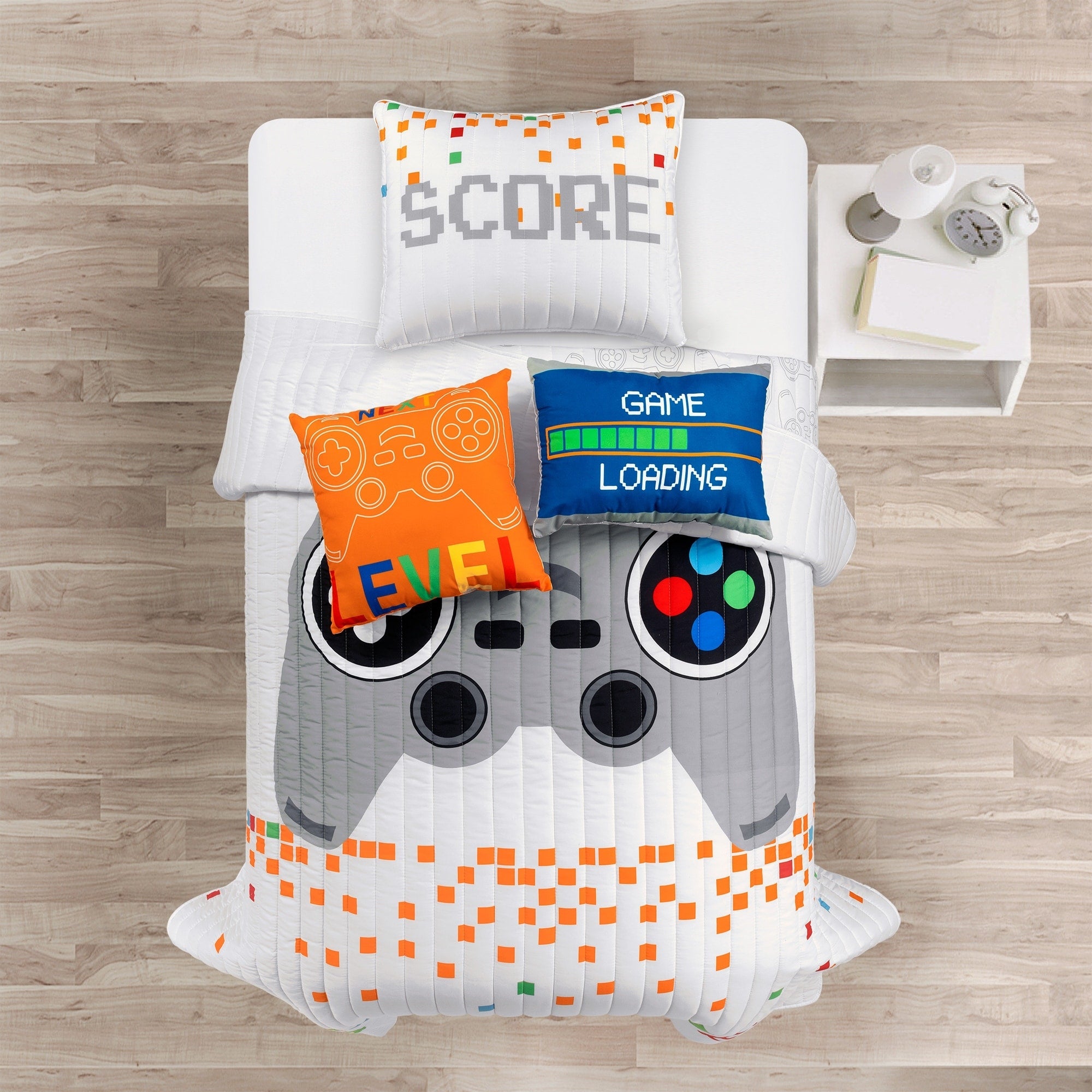 Ensemble de courtepointe 5 pièces pour enfants Lush Decor à thème jeux vidéo