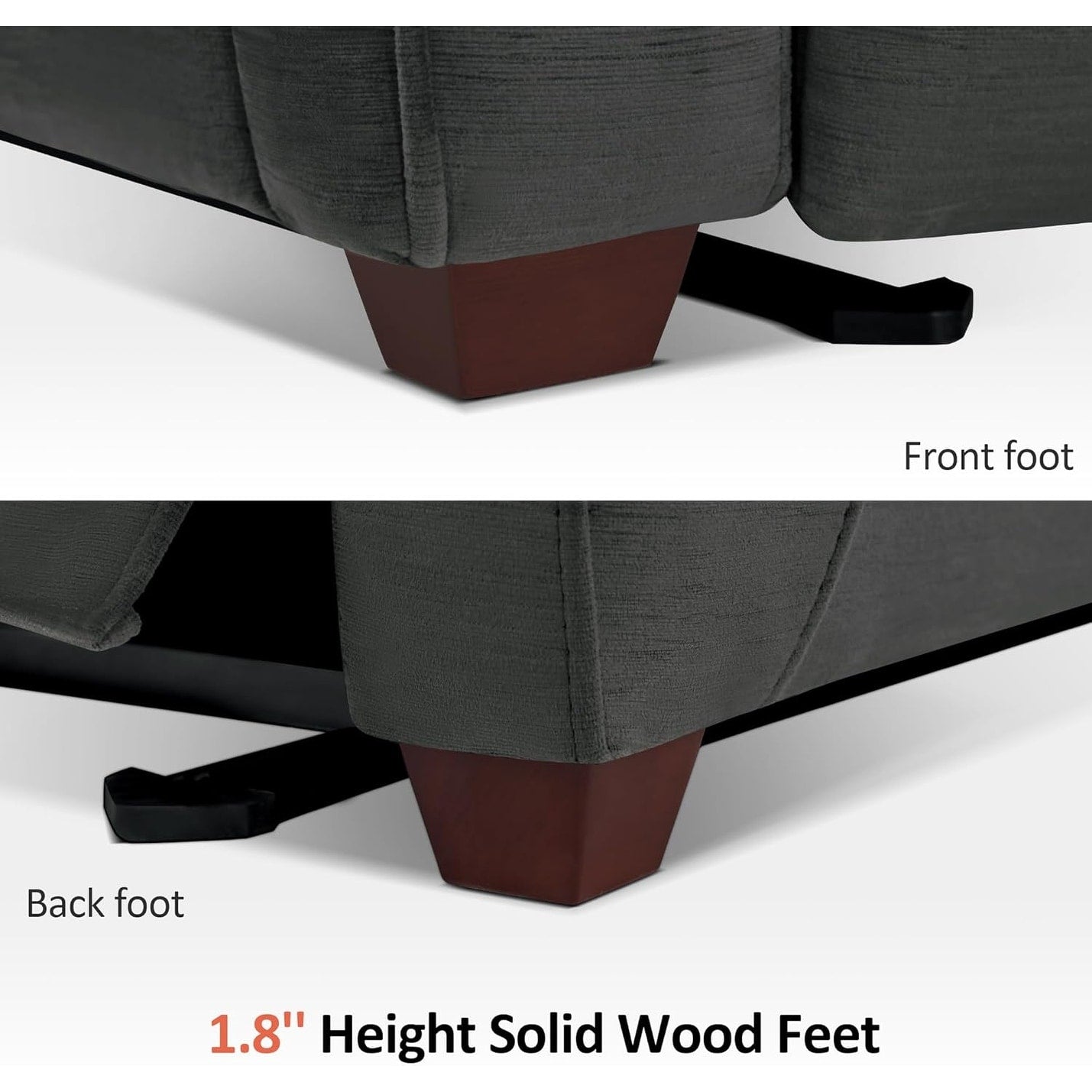 Fauteuil inclinable électrique MCombo Zero Wall-Hugger avec appui-tête réglable, idéal pour les petits espaces et les camping-cars, tissu ST257