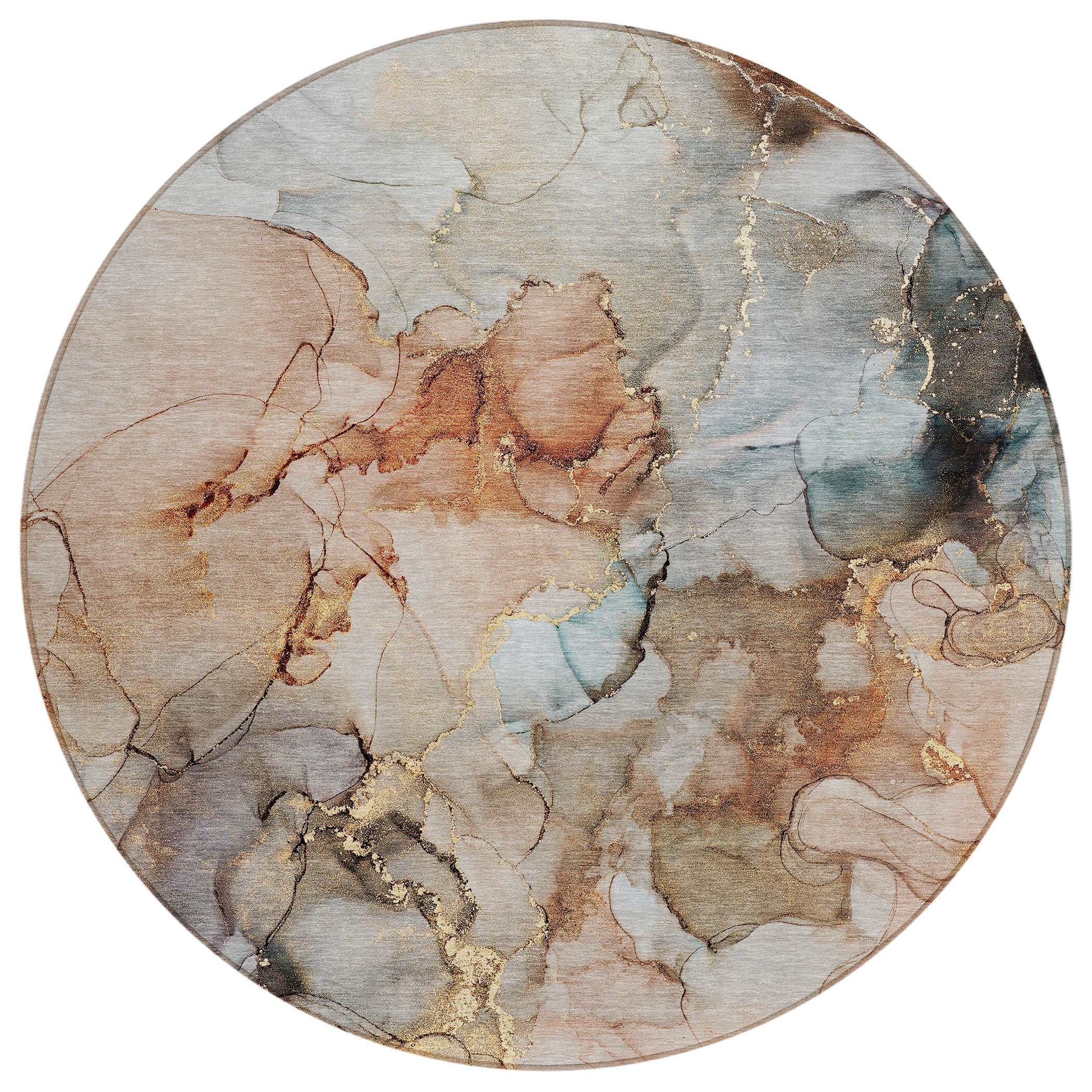 Tapis Chantille abstrait lavable en machine pour intérieur/extérieur