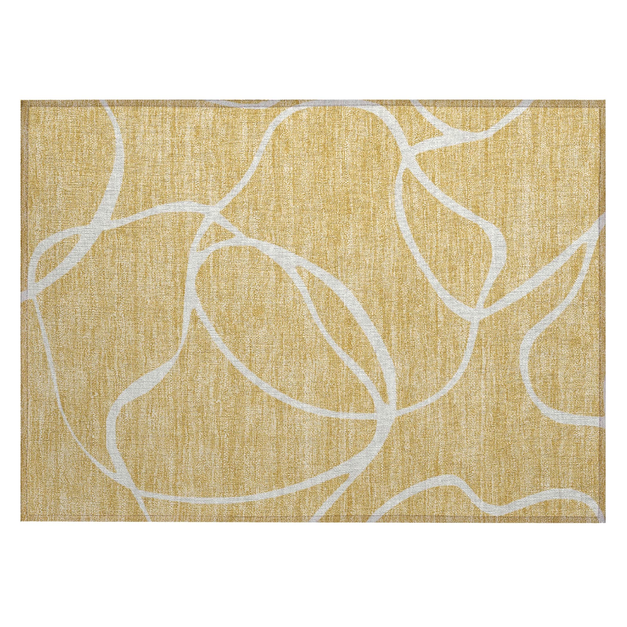 Tapis Chantille moderne abstrait lavable en machine pour intérieur/extérieur