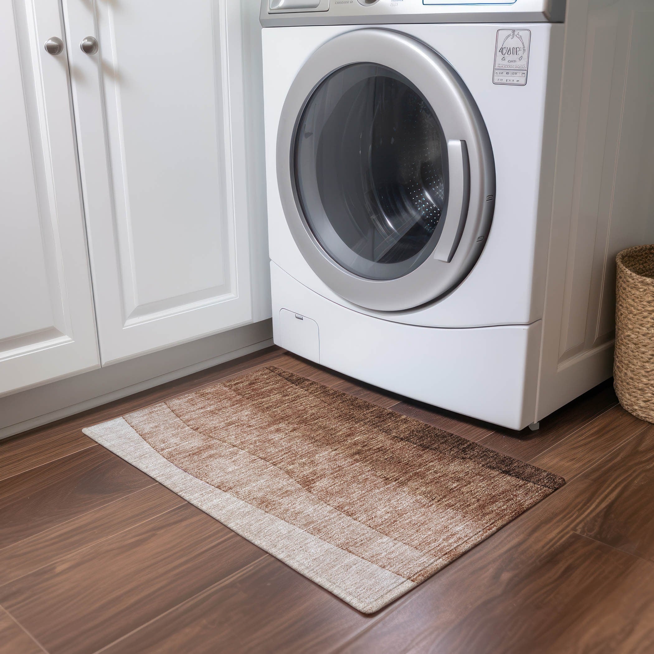 Tapis contemporain Chantille ombré lavable en machine pour intérieur/extérieur