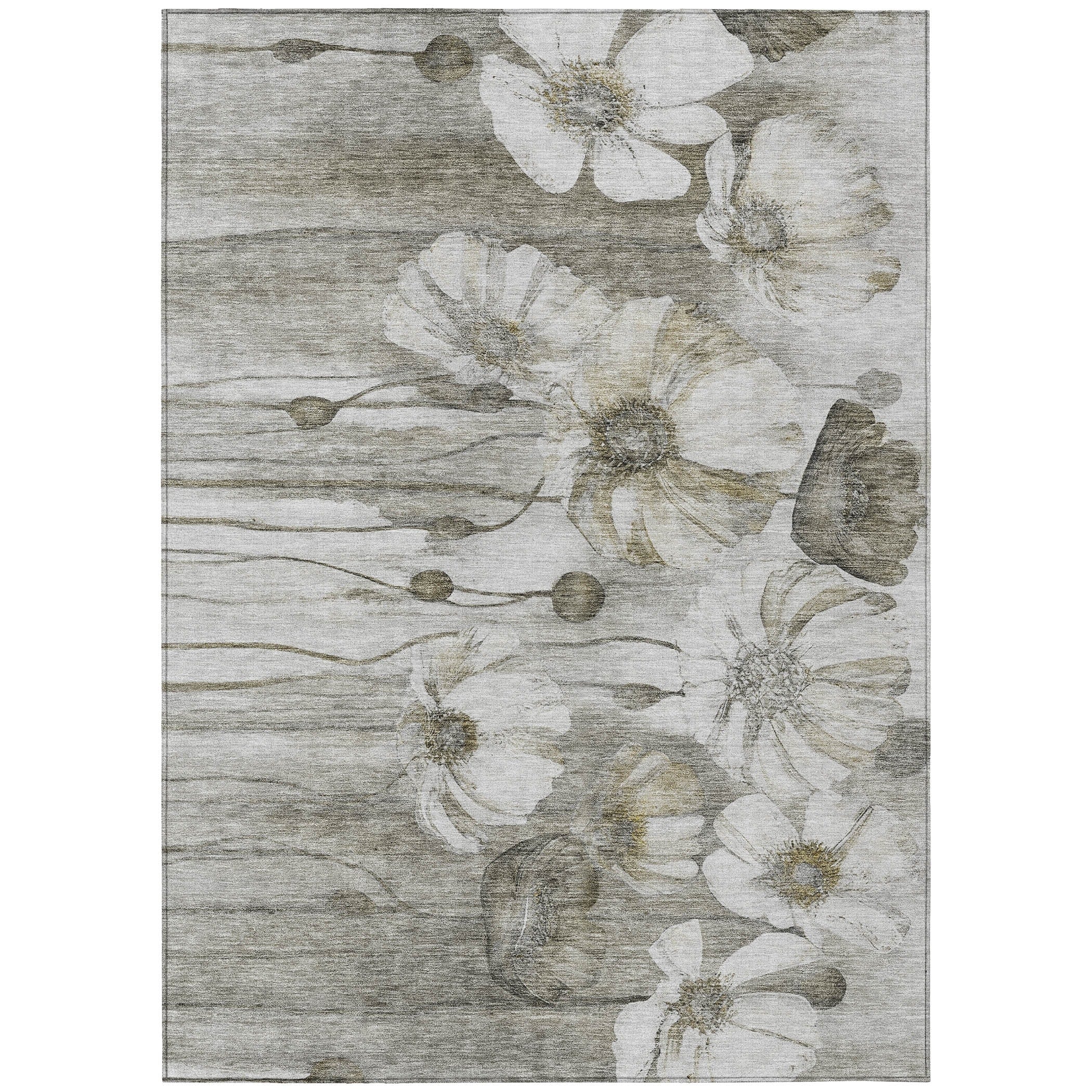 Tapis floral moderne Chantille lavable en machine pour intérieur/extérieur