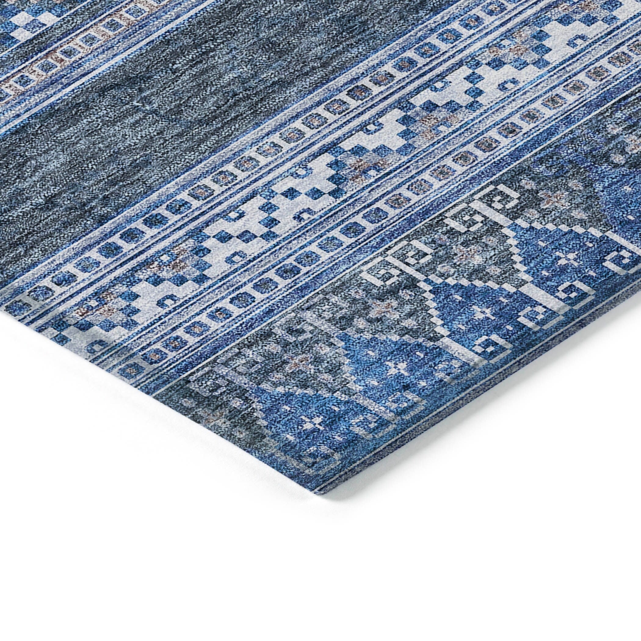 Tapis Chantille Tribal Boho lavable en machine pour intérieur/extérieur