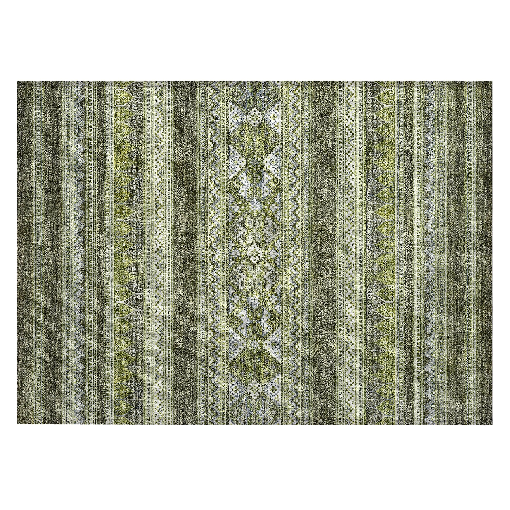 Tapis Chantille Tribal Boho lavable en machine pour intérieur/extérieur