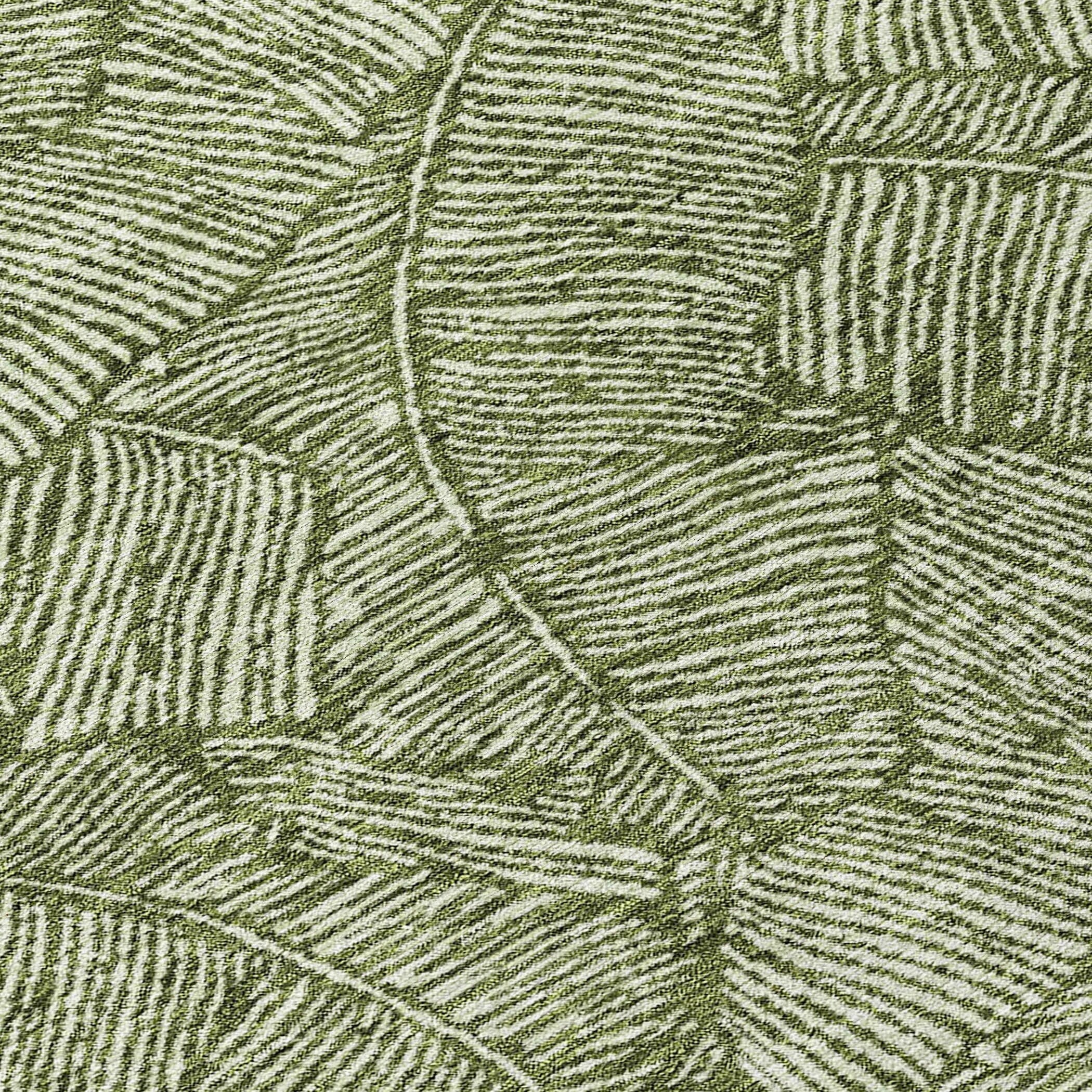 Tapis Chantille Tropical Palm lavable en machine pour intérieur/extérieur