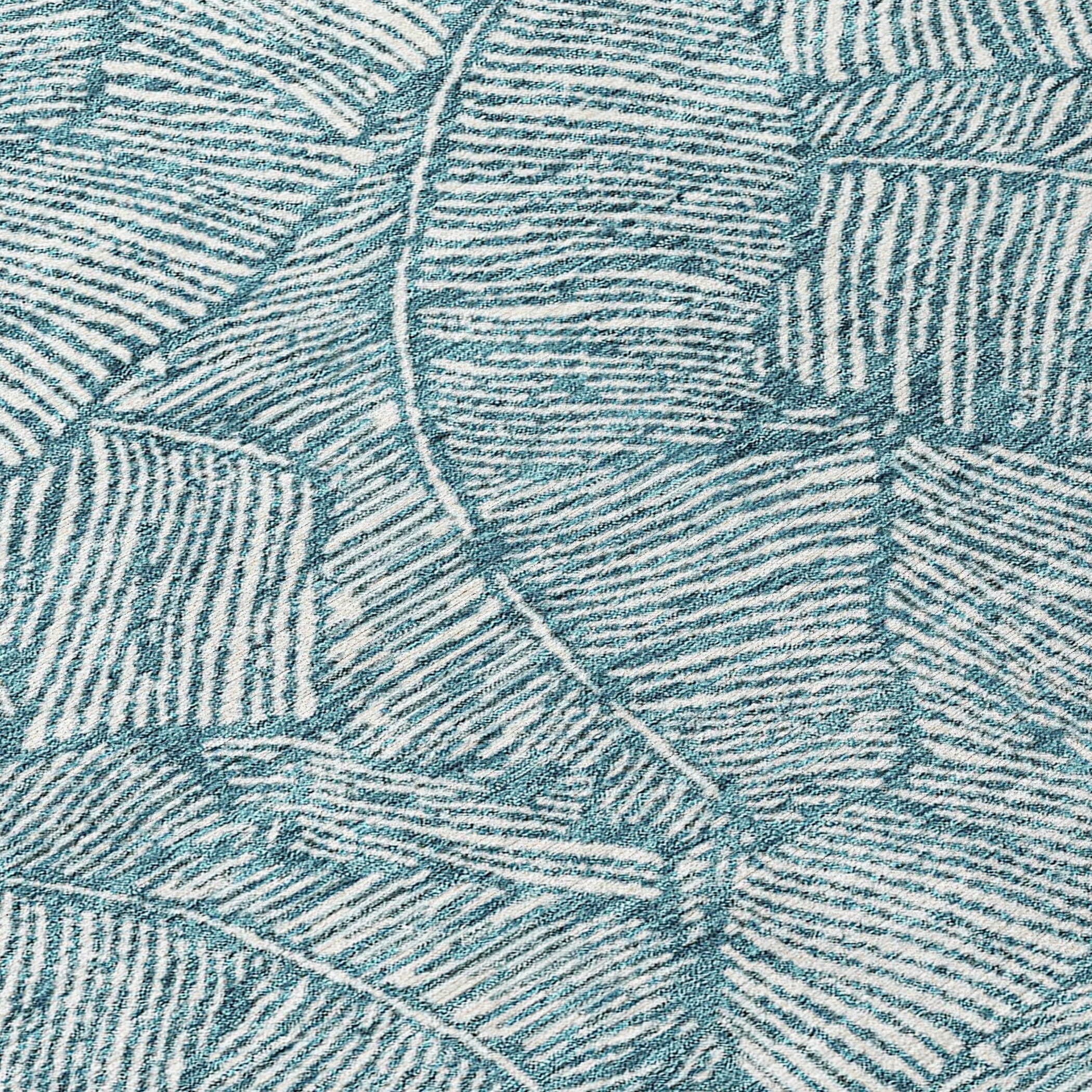 Tapis Chantille Tropical Palm lavable en machine pour intérieur/extérieur