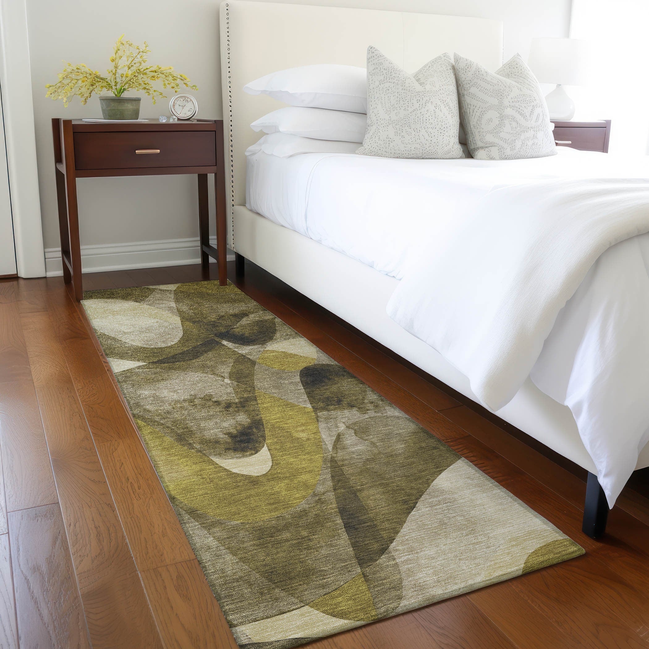 Tapis Chantille moderne lavable en machine pour intérieur/extérieur