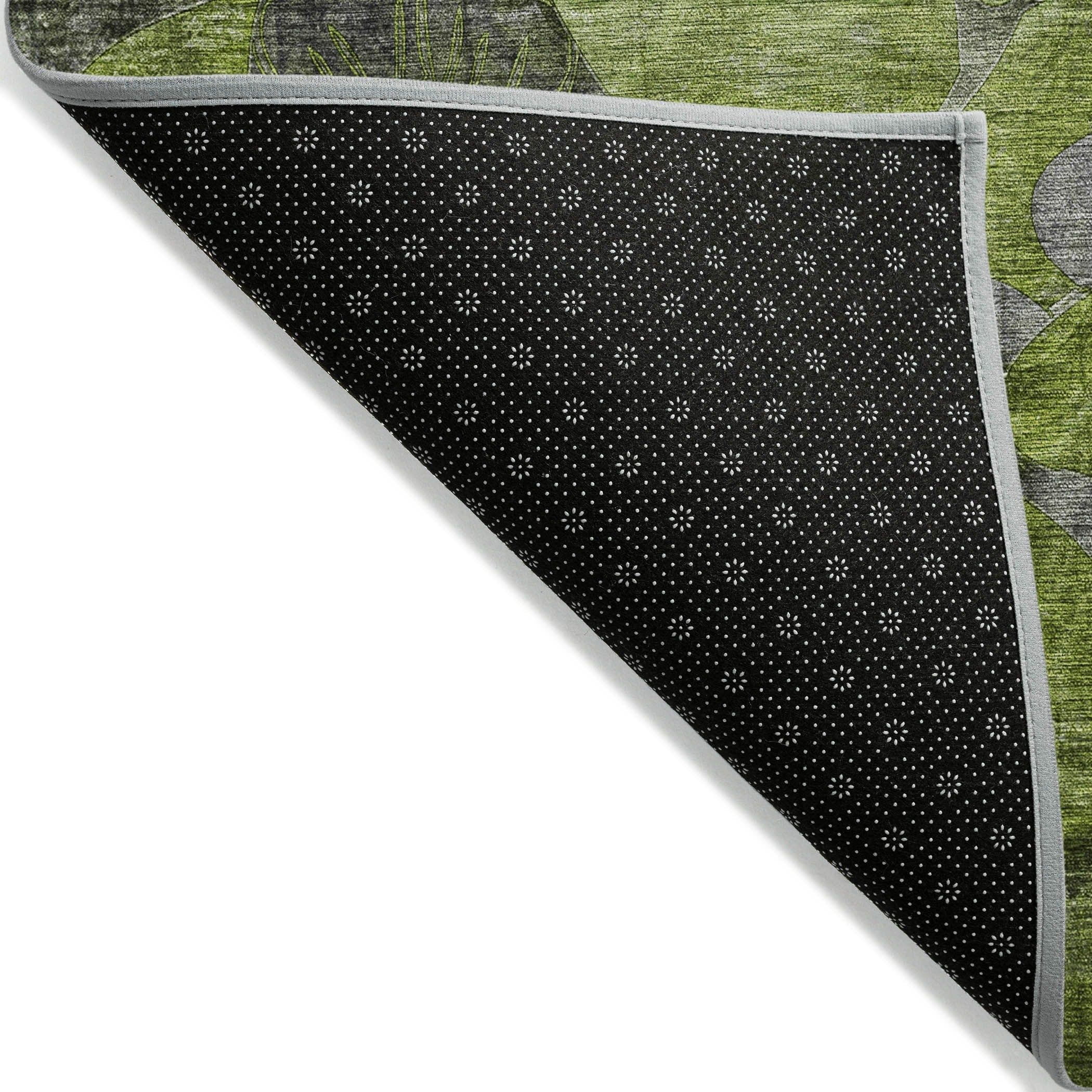 Tapis Chantille floral moderne lavable en machine pour intérieur/extérieur