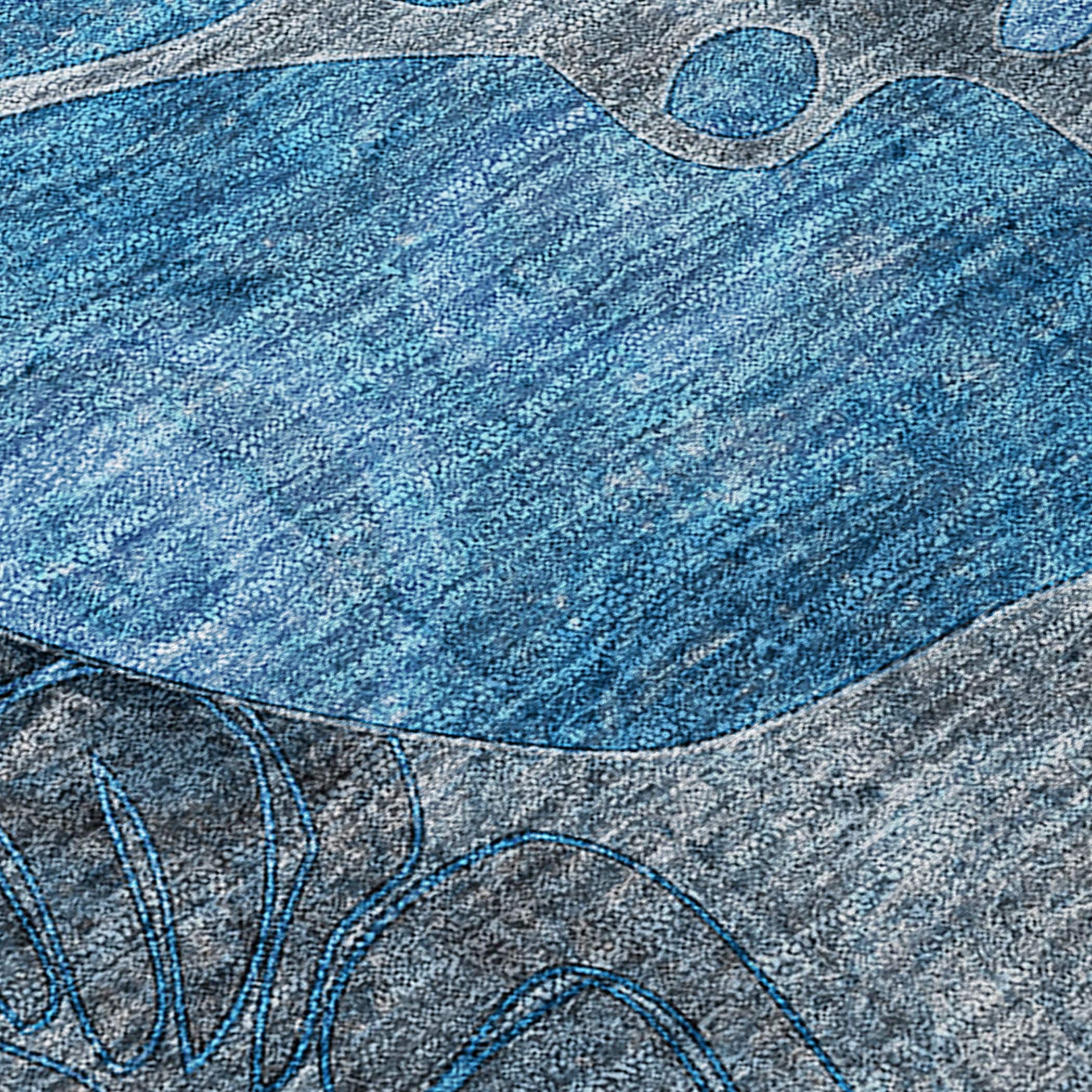 Tapis Chantille floral moderne lavable en machine pour intérieur/extérieur