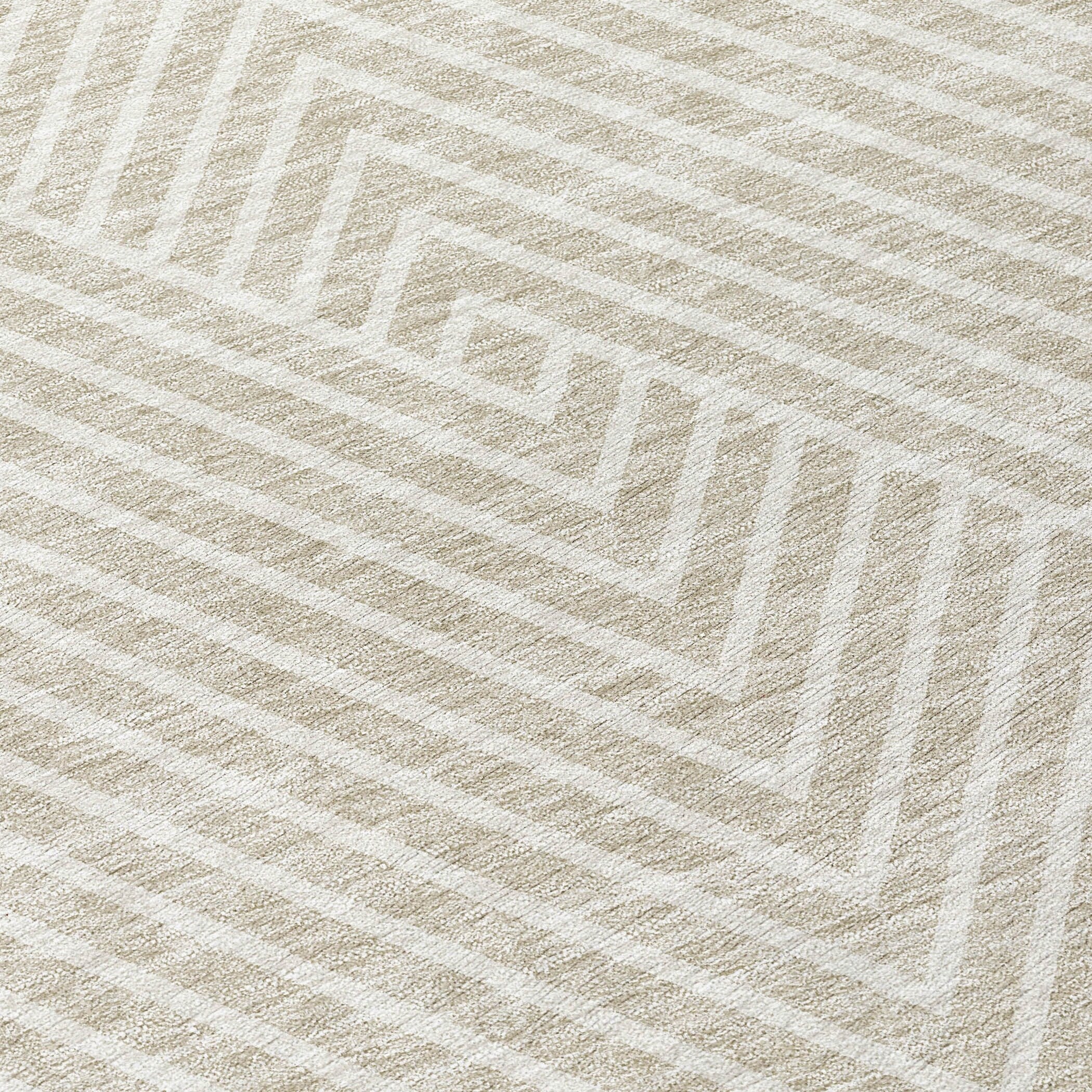 Tapis moderne Geo Chantille lavable en machine pour intérieur/extérieur