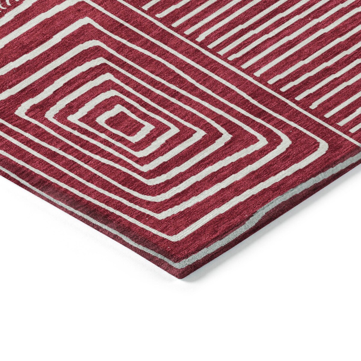 Tapis Chantille moderne en mosaïque lavable en machine pour intérieur/extérieur