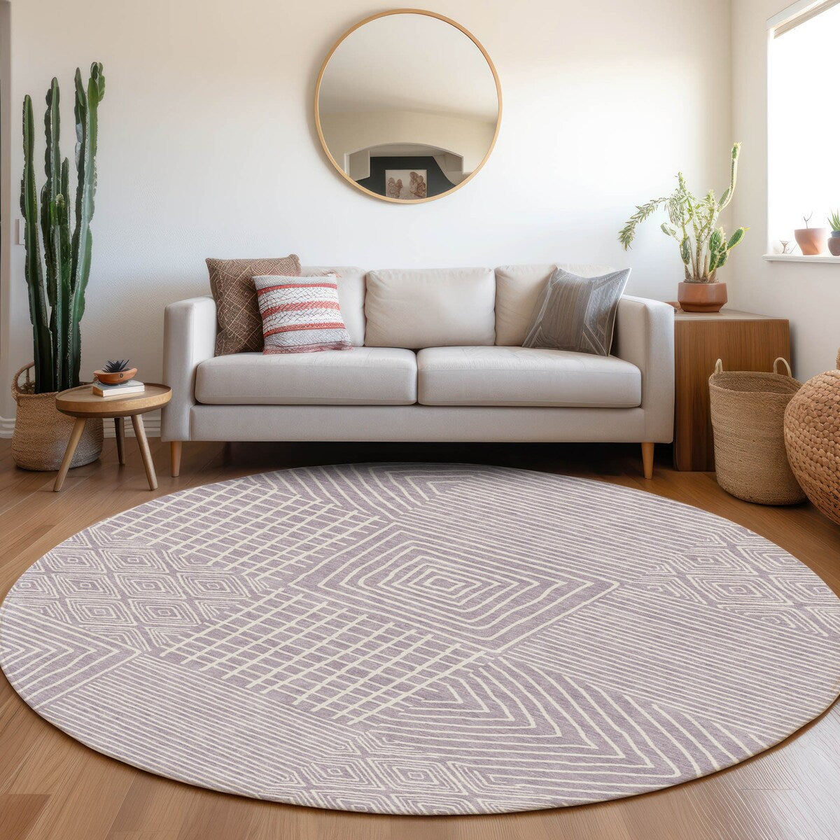 Tapis Chantille moderne en mosaïque lavable en machine pour intérieur/extérieur