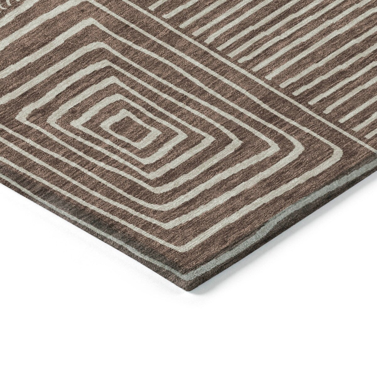 Tapis Chantille moderne en mosaïque lavable en machine pour intérieur/extérieur