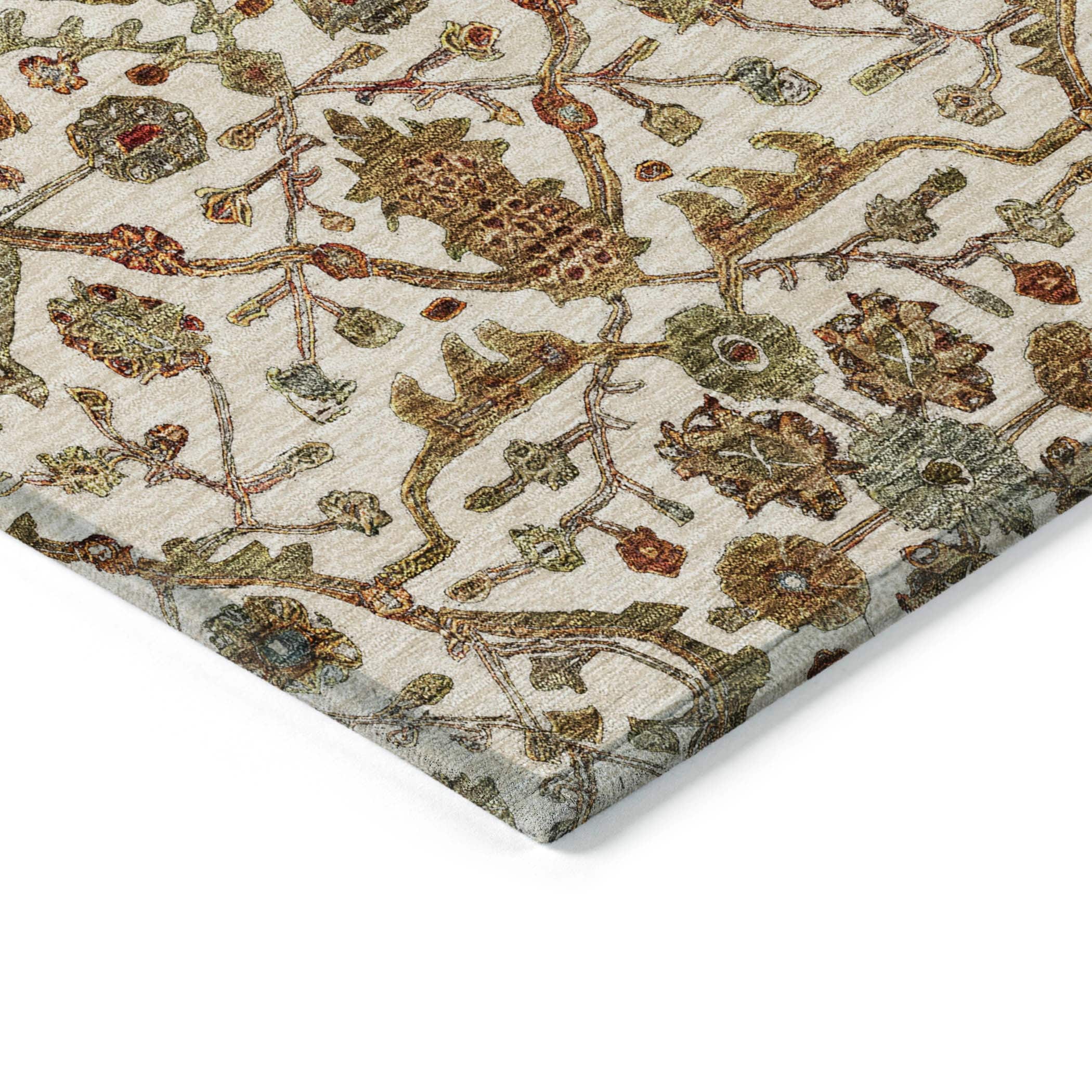 Tapis persan traditionnel Chantille lavable en machine pour intérieur/extérieur