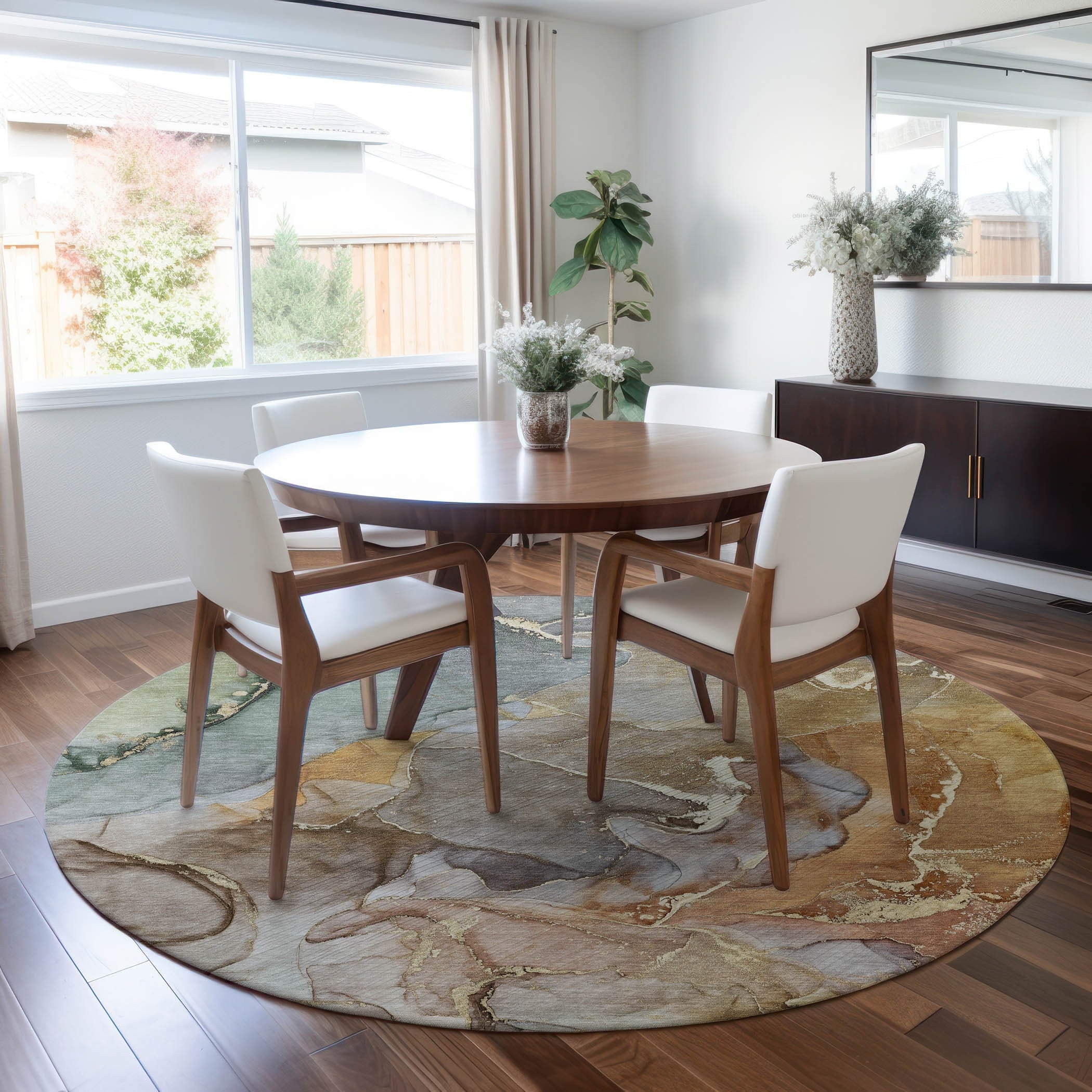 Tapis aquarelle Chantille lavable en machine pour intérieur/extérieur