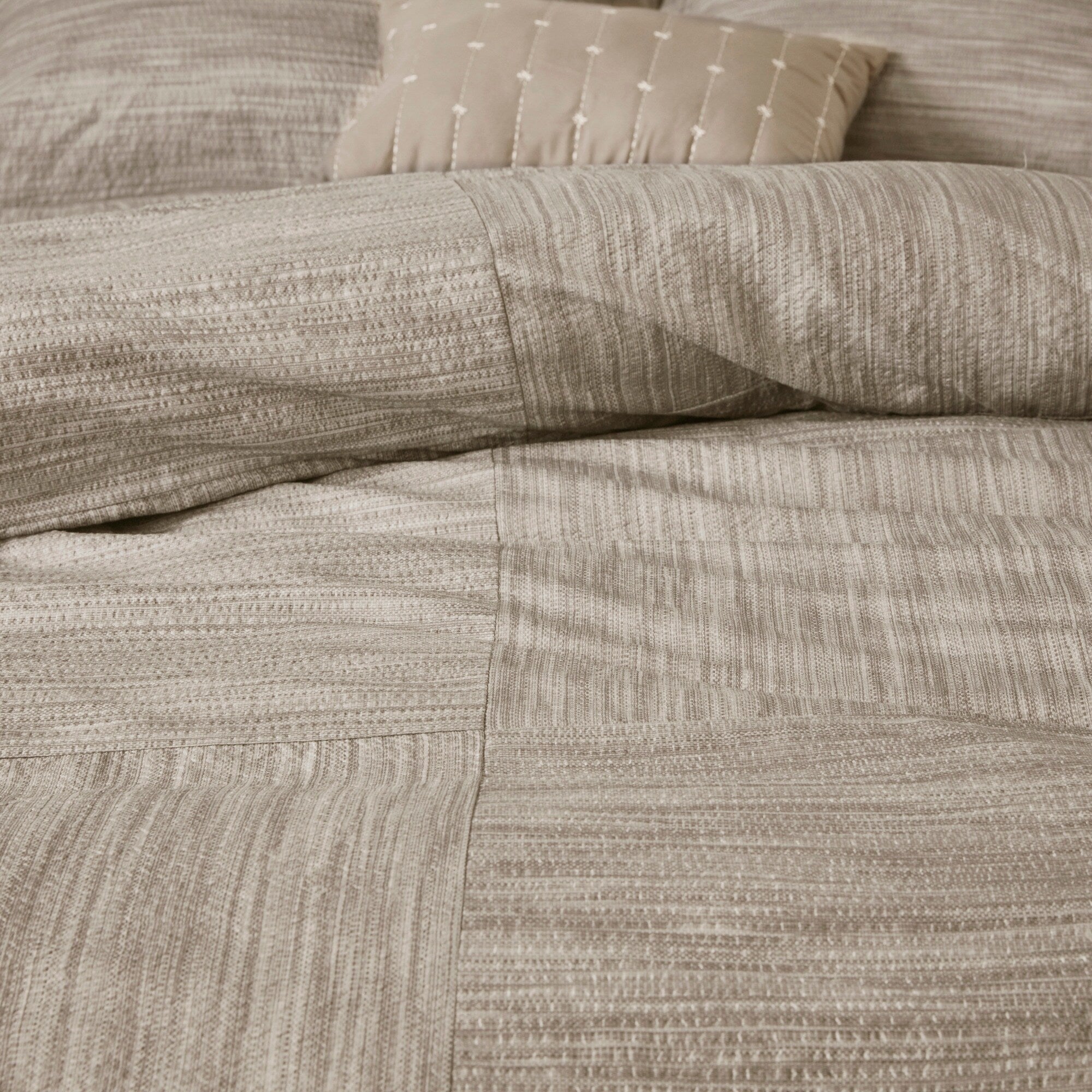 Ensemble de couette en seersucker imprimé Madison Park Clayton 7 pièces