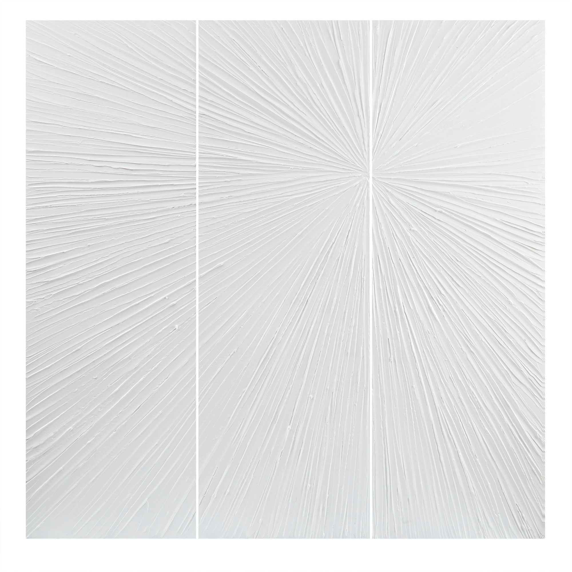 Ensemble de 3 triptyques muraux en résine dimensionnelle peints à la main Madison Park Signature Sunburst